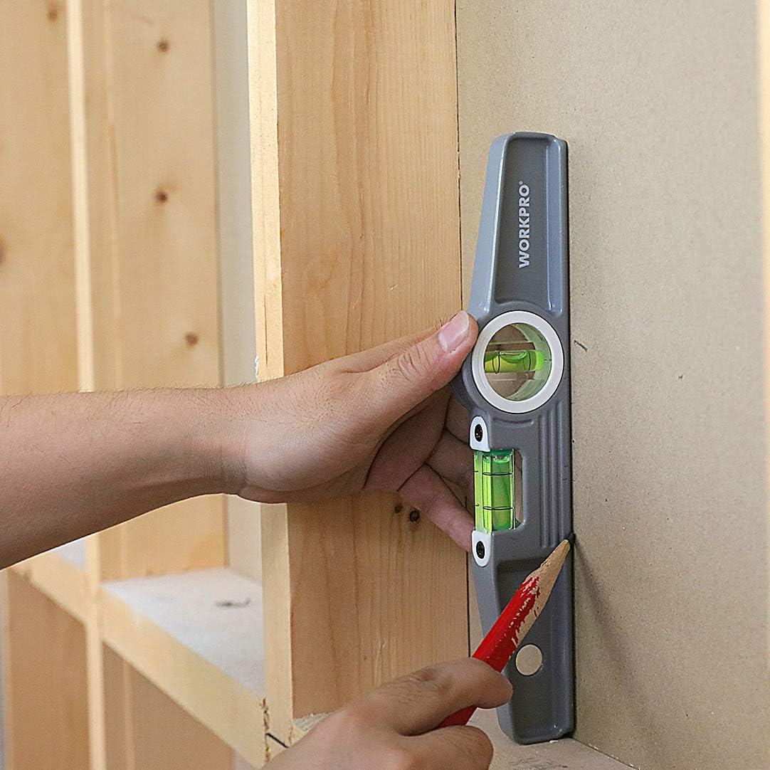 Juego de Niveles de Espíritu WORKPRO 3 Piezas 9-16-24 cm