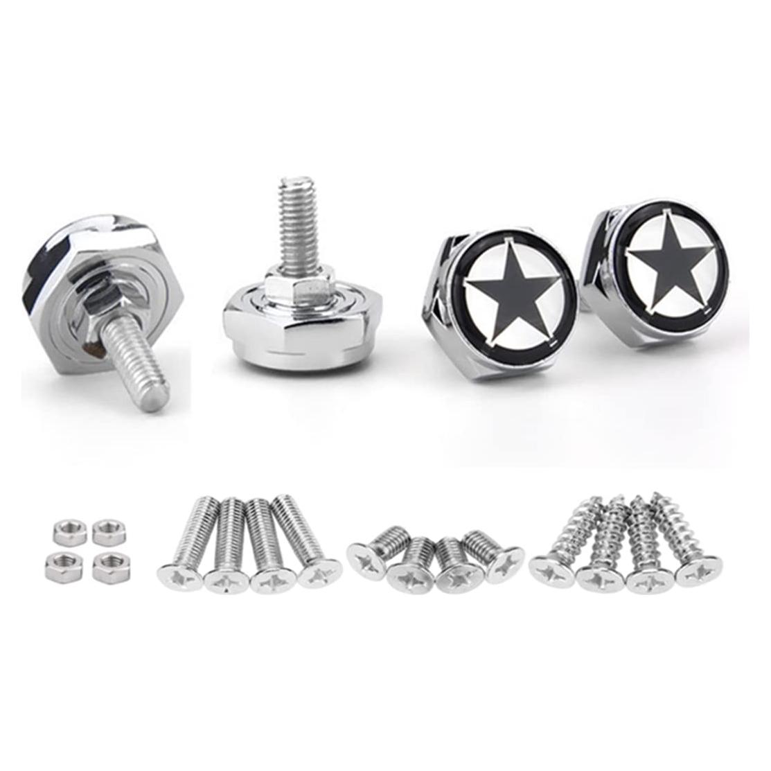 Kit de Tornillos para Placas de Licencia Mysttoo - Acero Inoxidable 4PCS