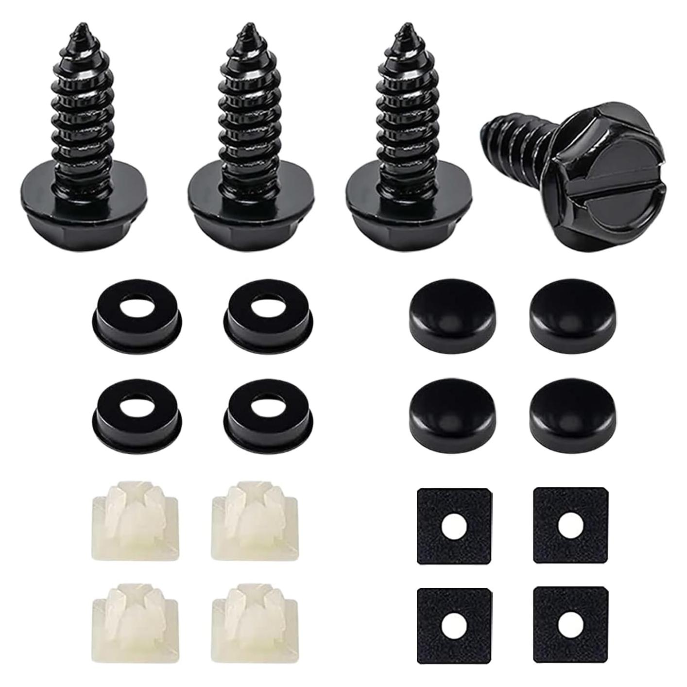 Tornillos Autoperforantes Kewucn para Placas de Licencia - Acero Inoxidable