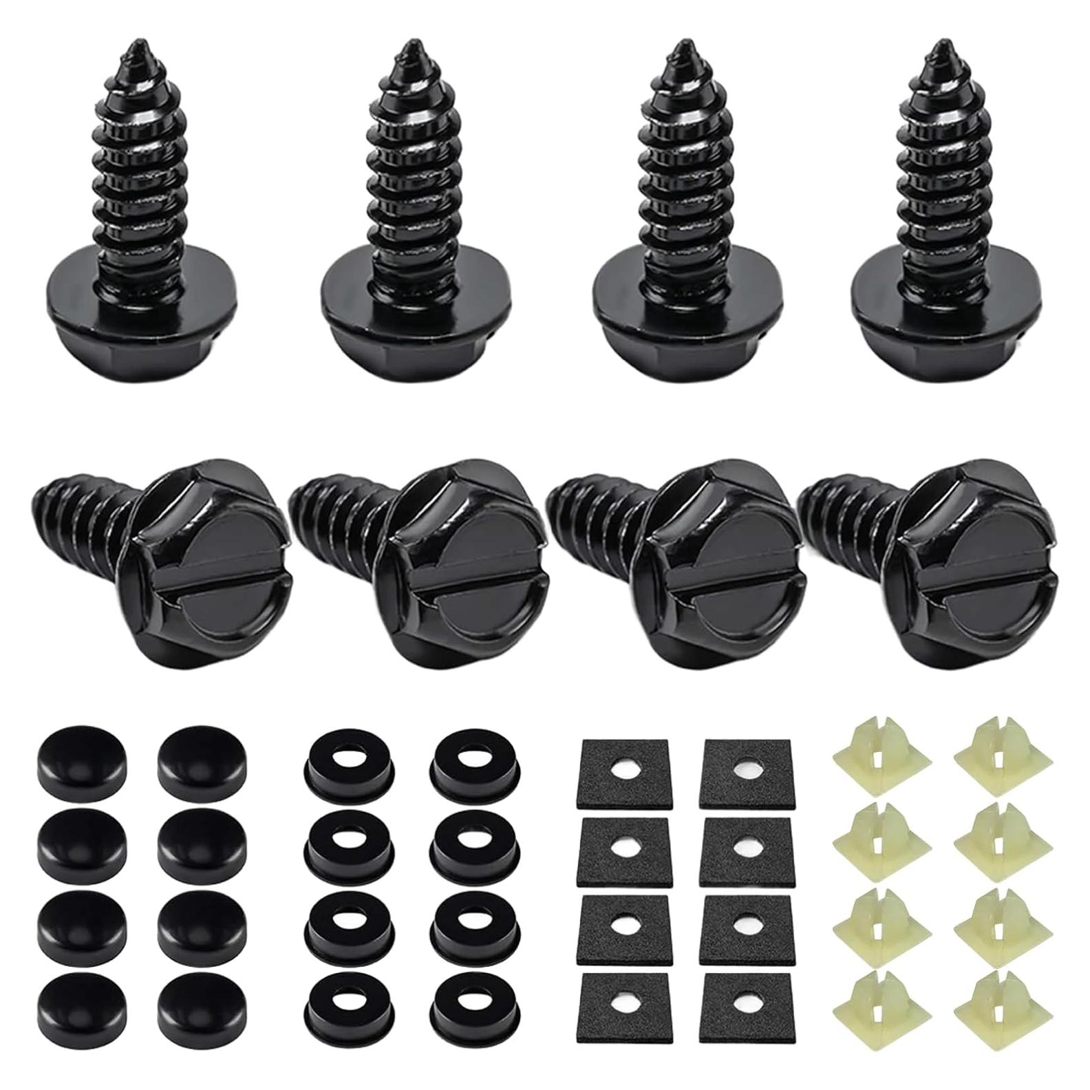 8 Tornillos Autoperforantes YYTQP para Placas de Matrícula