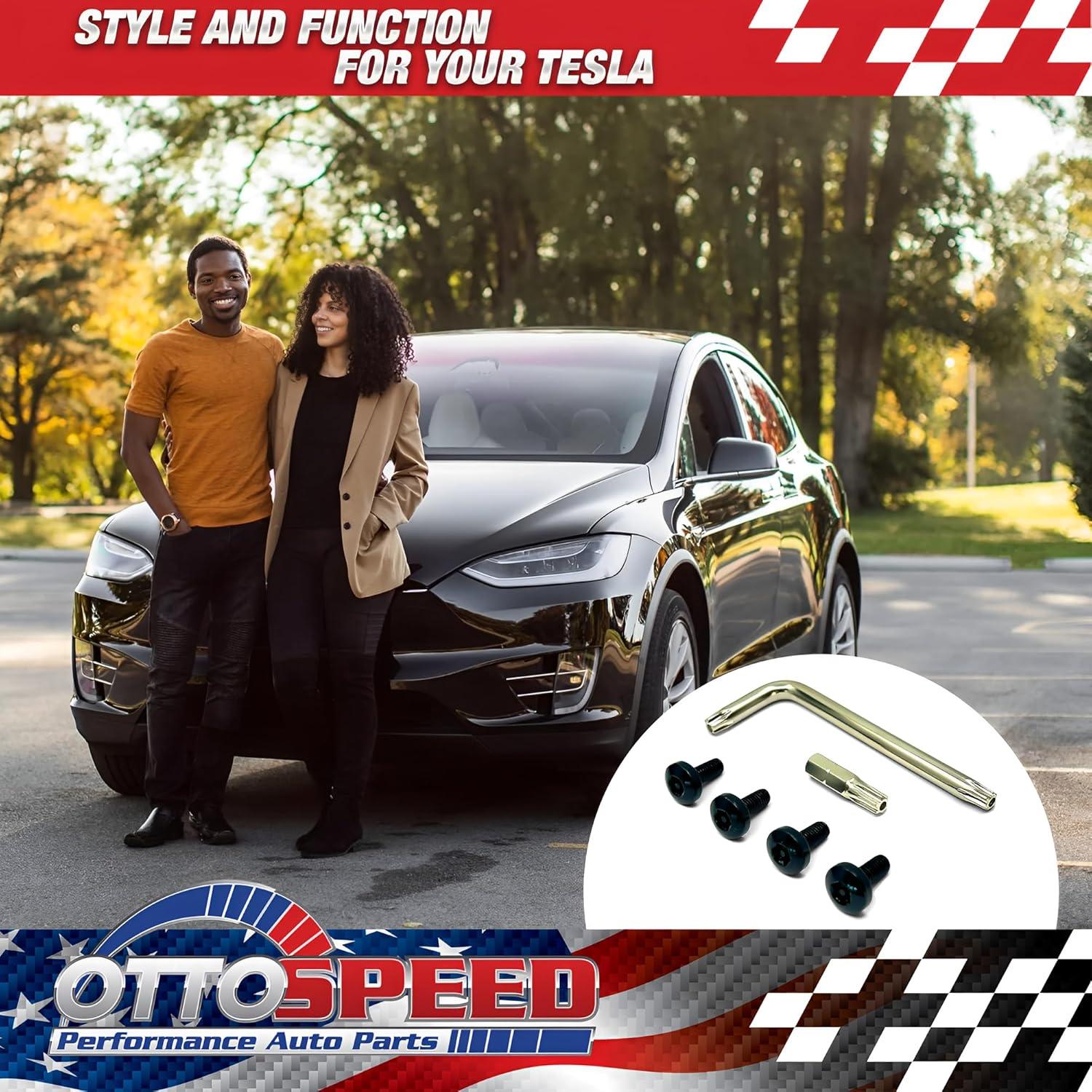 Kit de Tornillos Antirrobo para Placa Tesla OttoSpeed M5-0.8