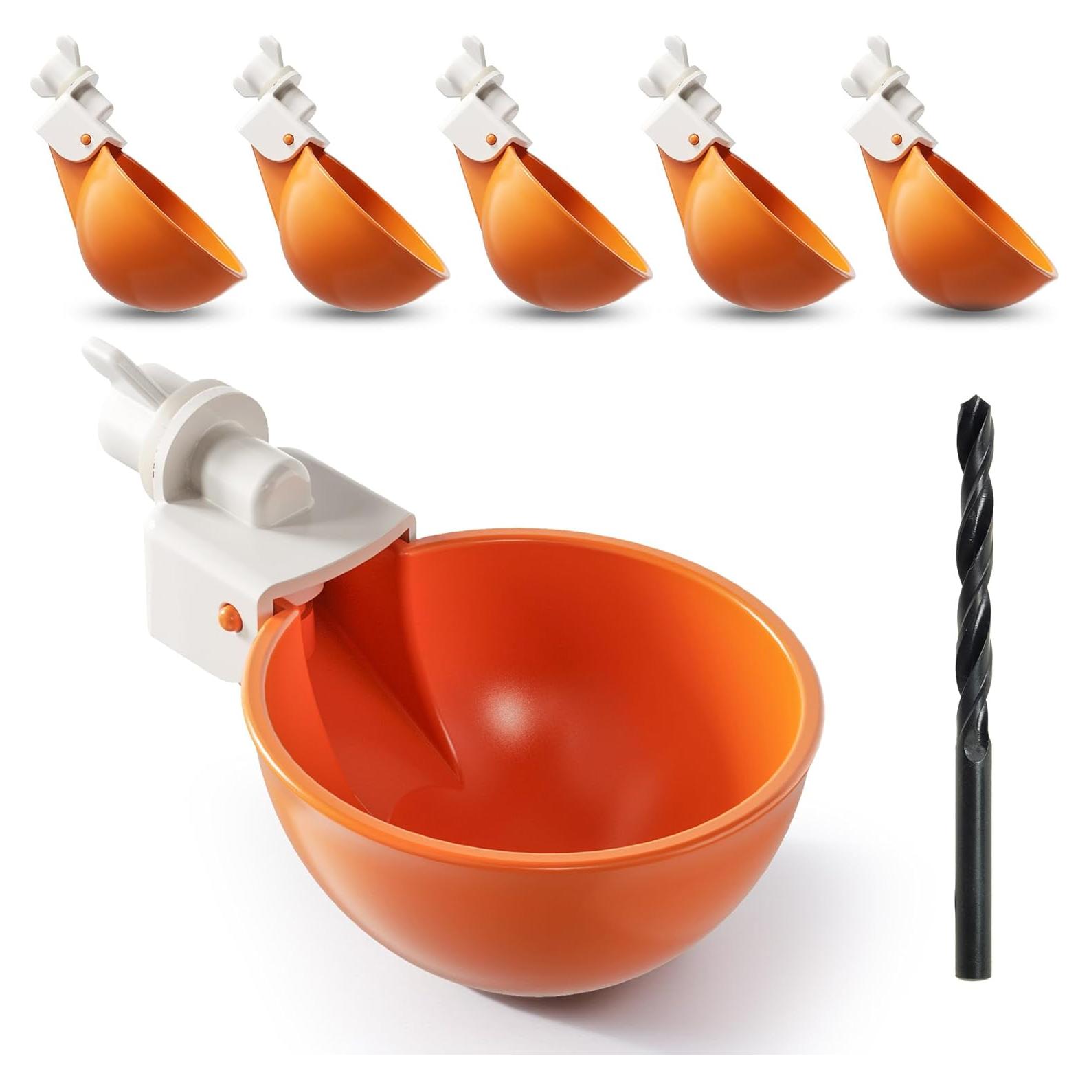 Tazas Automáticas para Agua de Pollos Eggluuz - Paquete de 6