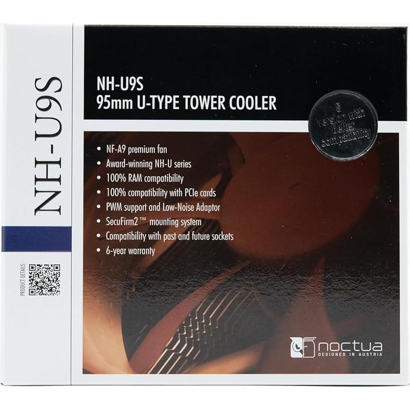 Enfriador de CPU Noctua NH-U9S 92mm Premium con Ventilador
