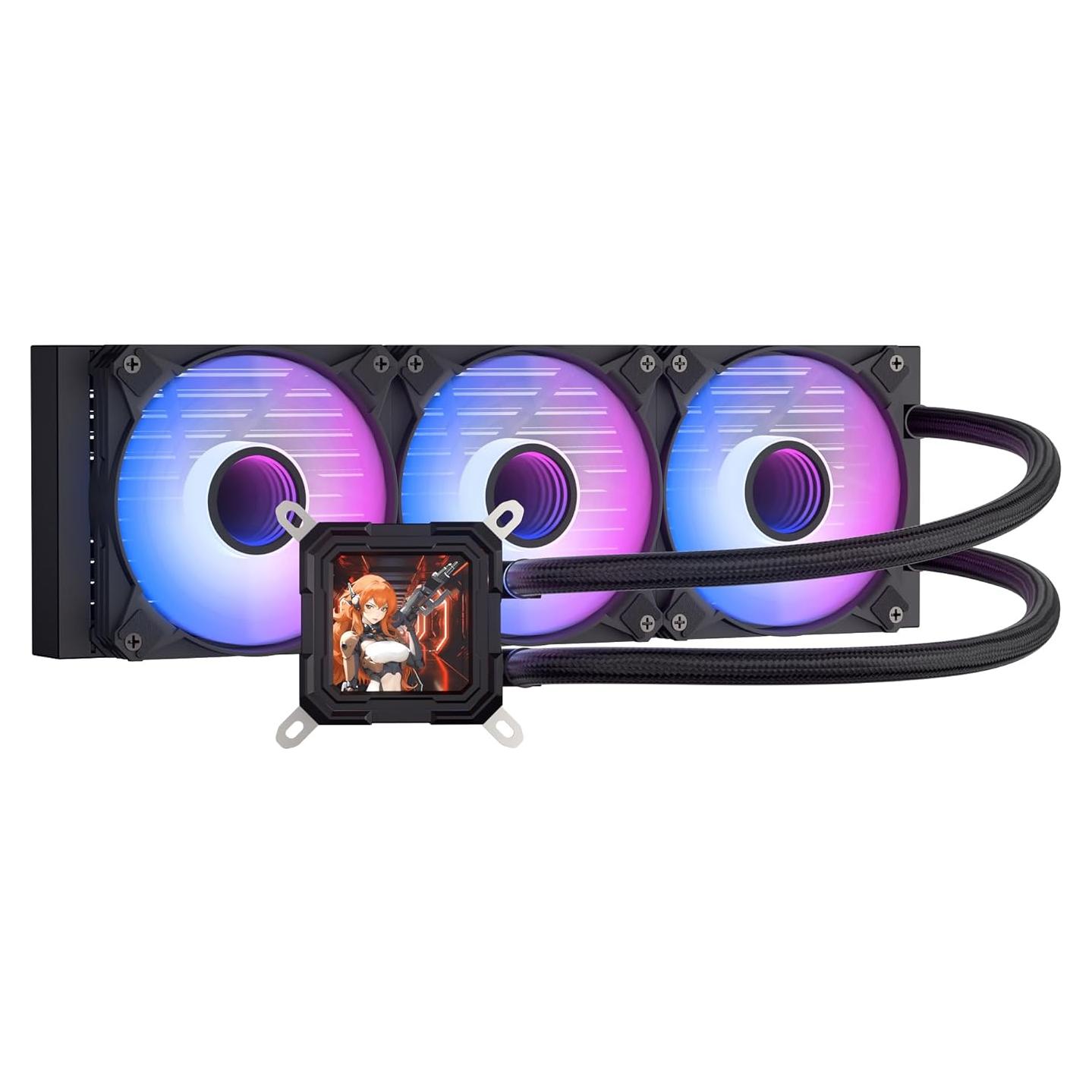 Enfriador de CPU Líquido darkFlash DV360S 360mm ARGB LCD 3.2"