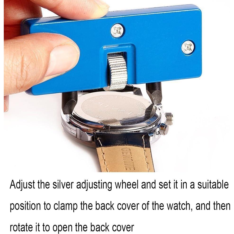 Abridor de Tapa de Reloj Ajustable FENGMANG Acero Inoxidable
