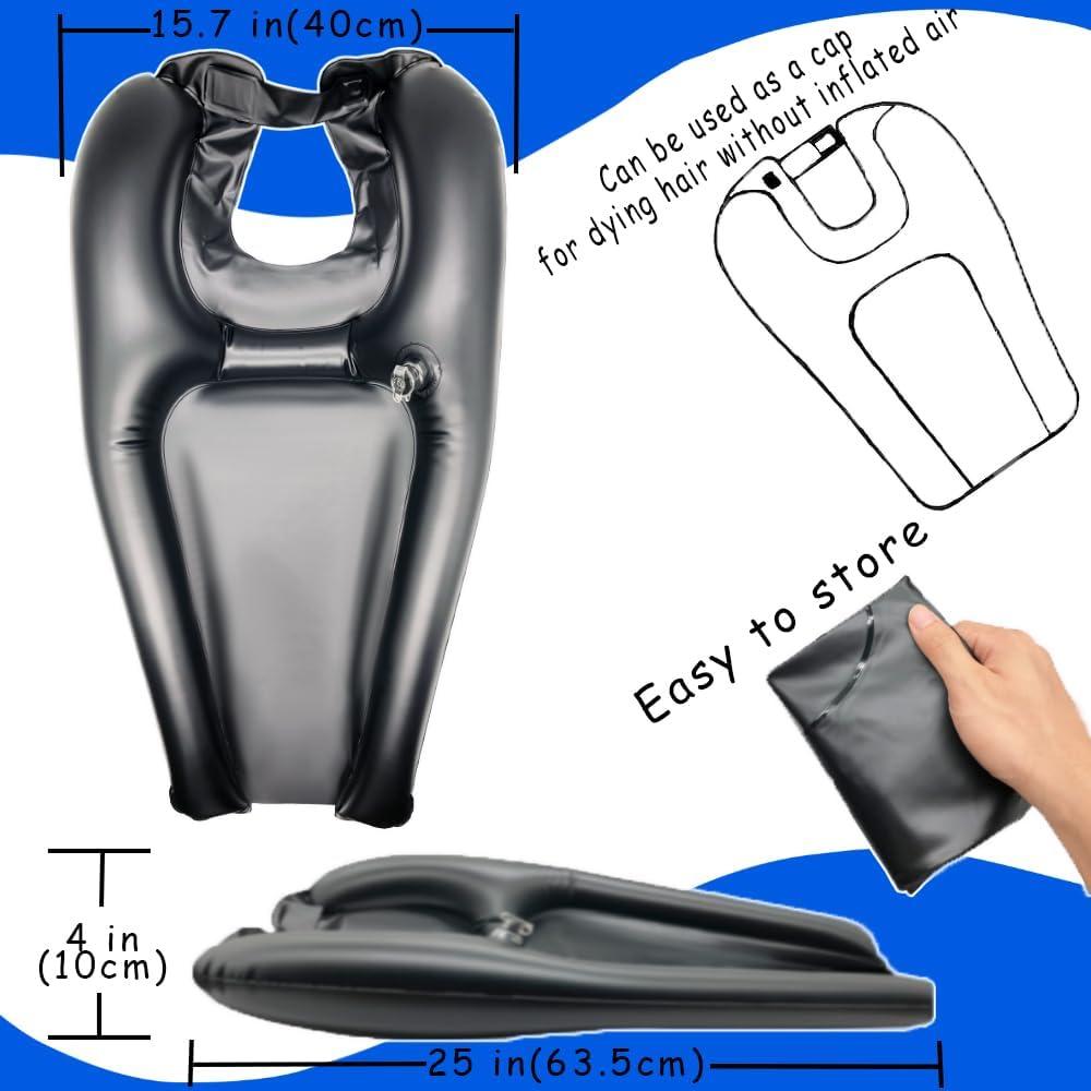 Lavabo Inflable para Champú HousewoW - Portátil para Cama 60x38cm