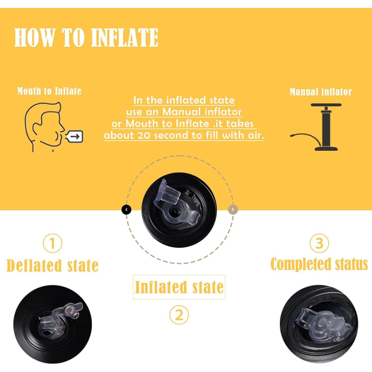 Lavabo Inflable para Lavado de Cabello JFGLORIX 63x38 cm