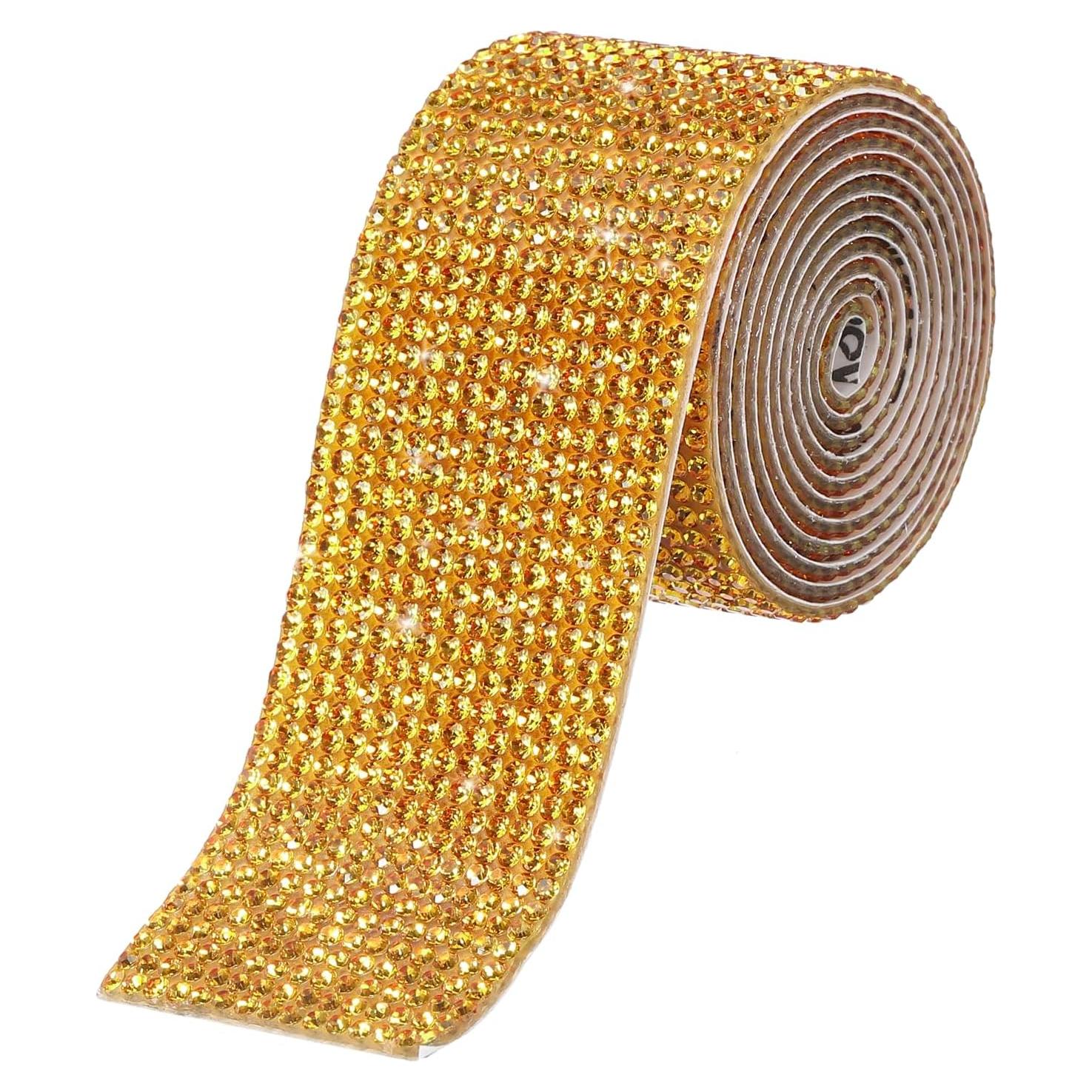 Cinta de Diamante Autoadhesiva MECCANIXITY 90cm Dorado