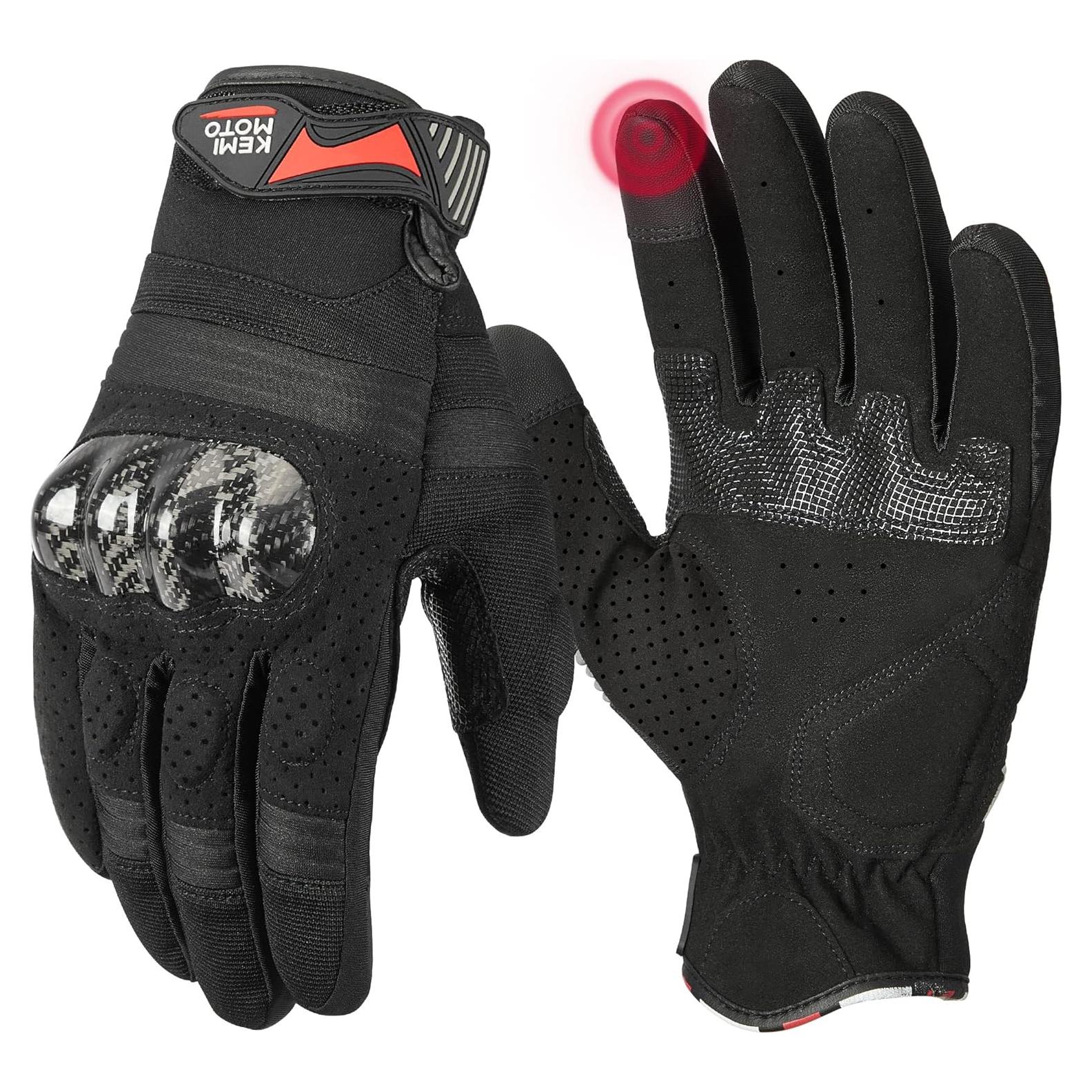 Guantes de Motocicleta KEMIMOTO Medianos Transpirables