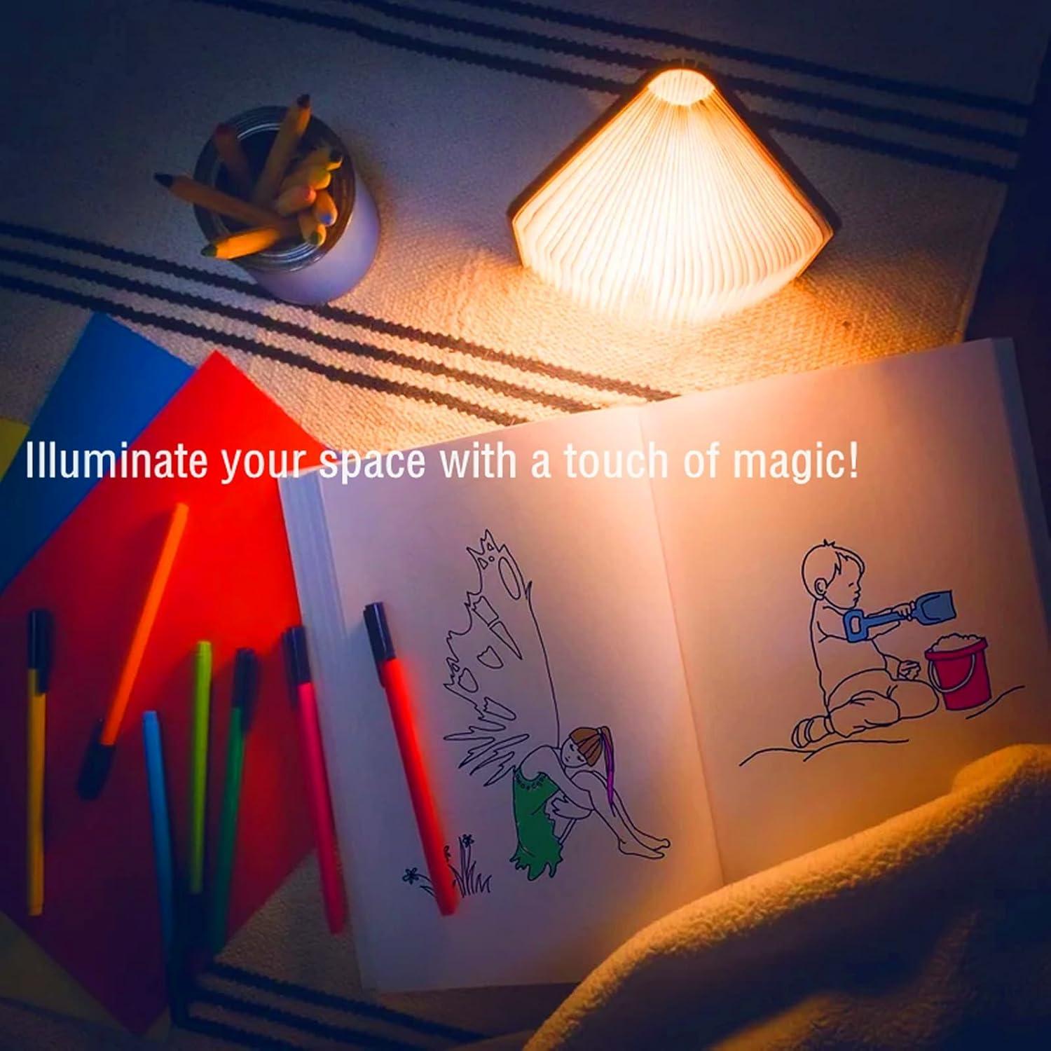 Lámpara de Libro Plegable LED Que Comience la Aventura 10x8cm