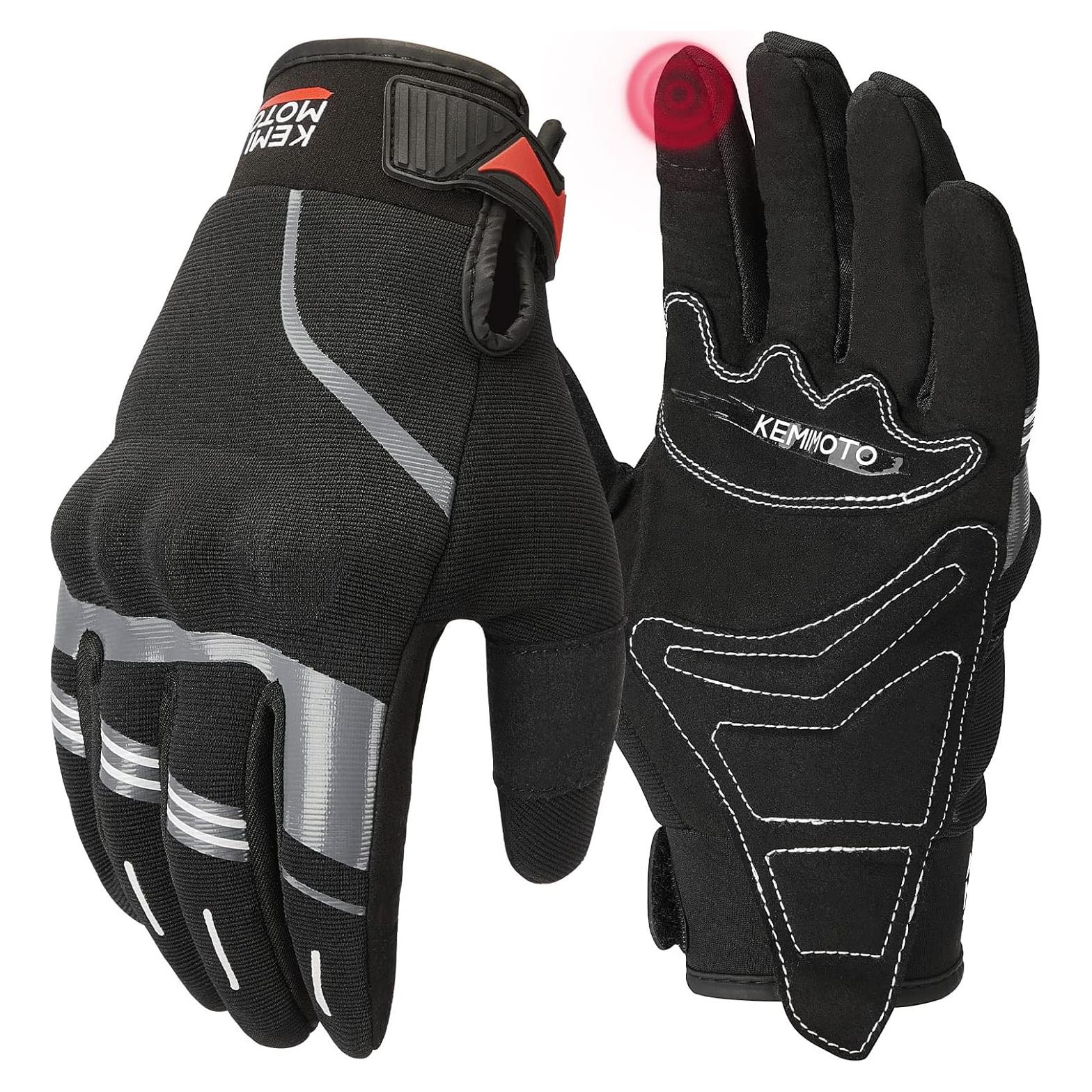 Guantes KEMIMOTO para Motociclismo y Ciclismo Talla M