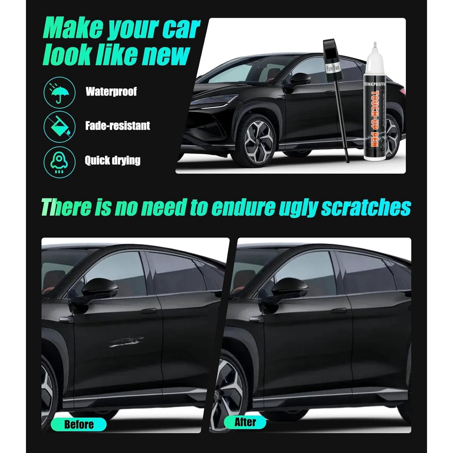 Pintura de Retoque Negra Donkpreffic 29.57ml Brillante