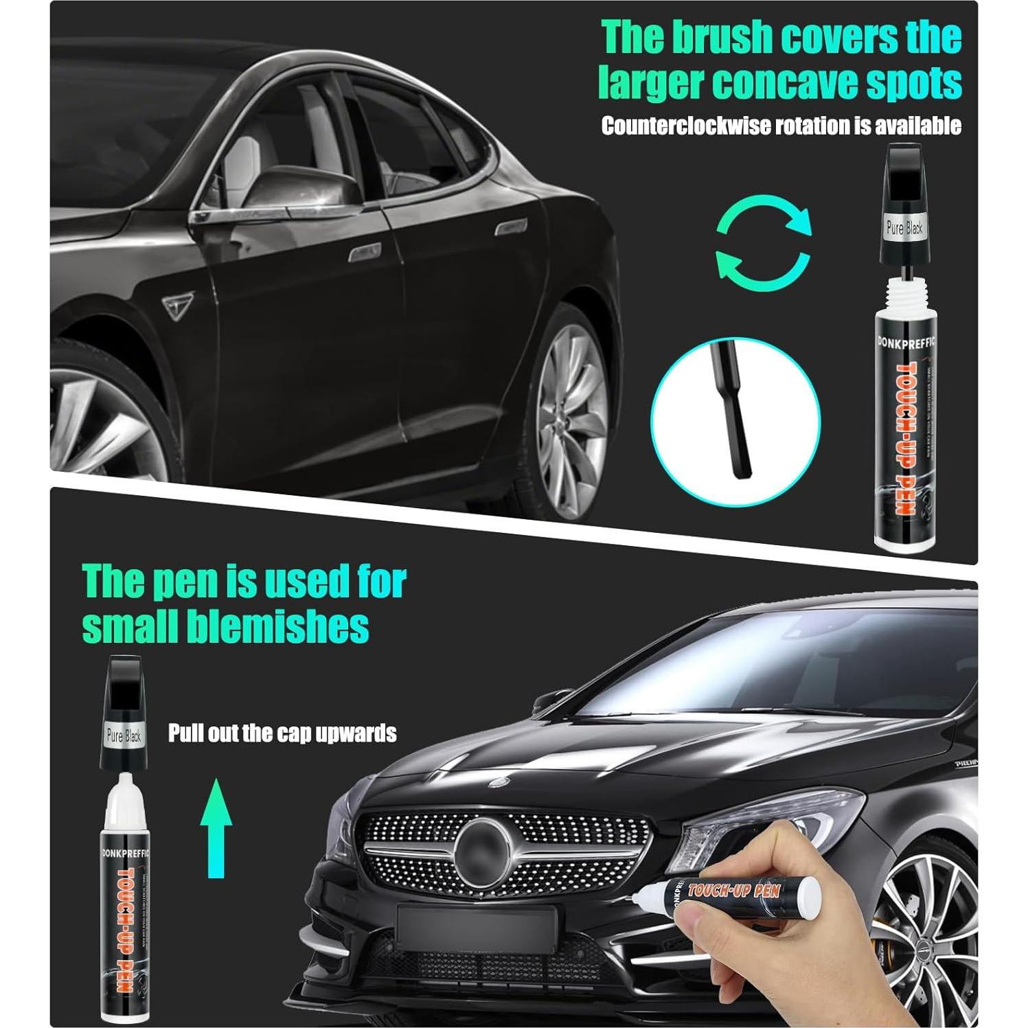 Pintura de Retoque Negra Donkpreffic 29.57ml Brillante