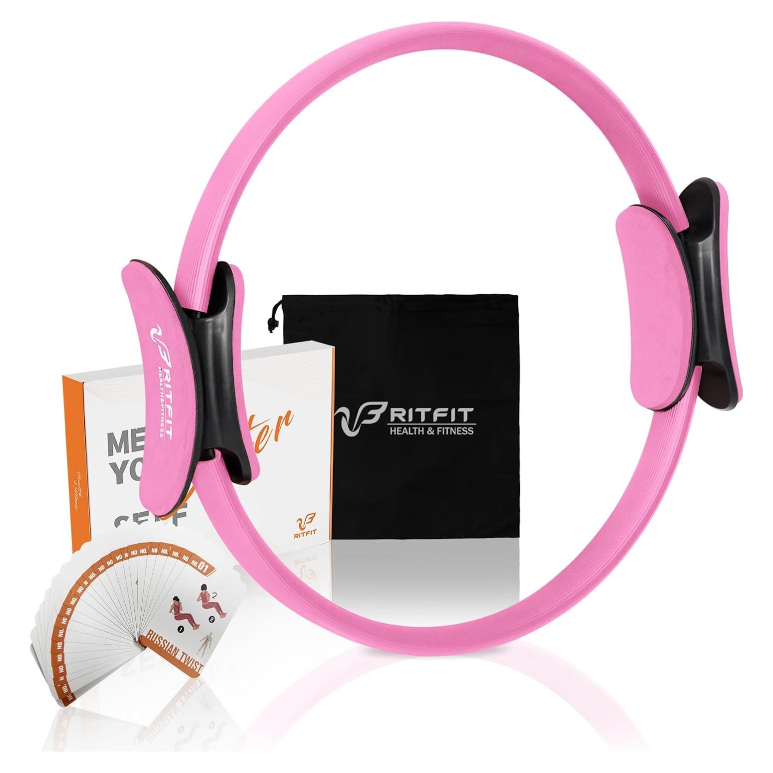 Anillo de Pilates RitFit 35.56 cm Rosa - Círculo Mágico Fitness