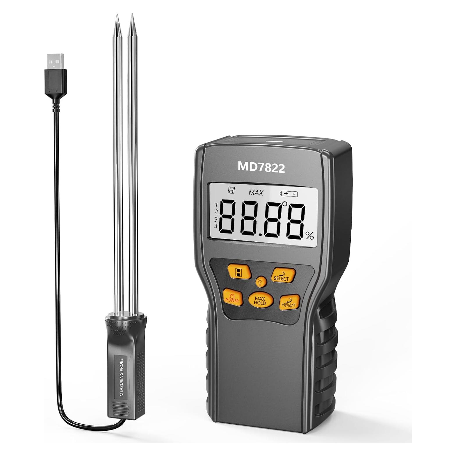 Medidor de Humedad de Granos Kereinpo MD7822 Preciso y Rápido