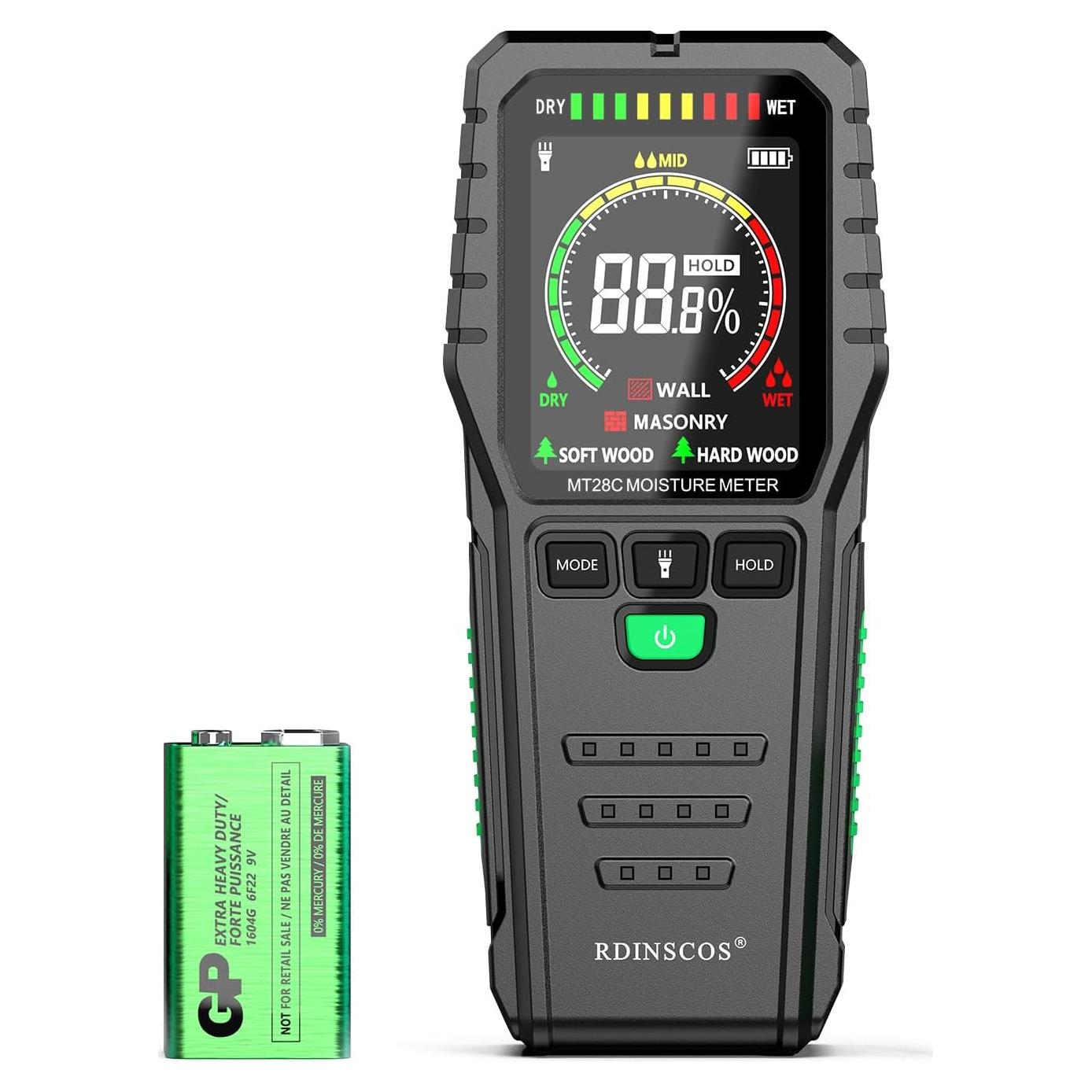 Medidor de Humedad Sin Puntas MT28 ReddDragon - Digital LCD