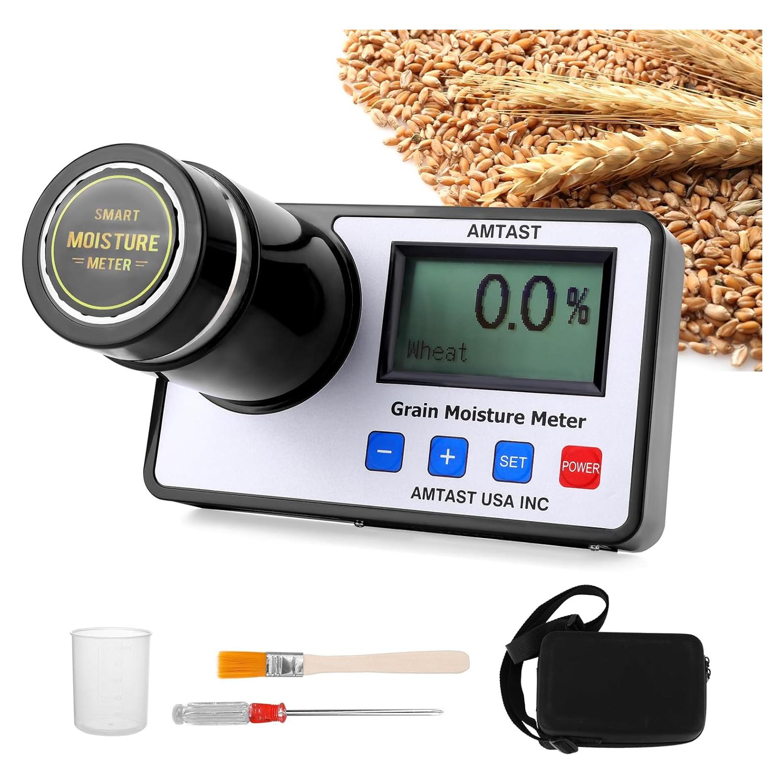 Medidor de Humedad de Granos AMTAST AMT155 Portátil 22 Granos