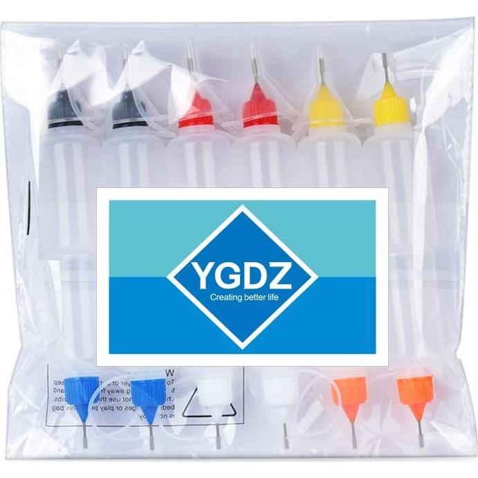 12 Botellas de Aplicador de Precisión YGDZ 30ml con 5 Embudos