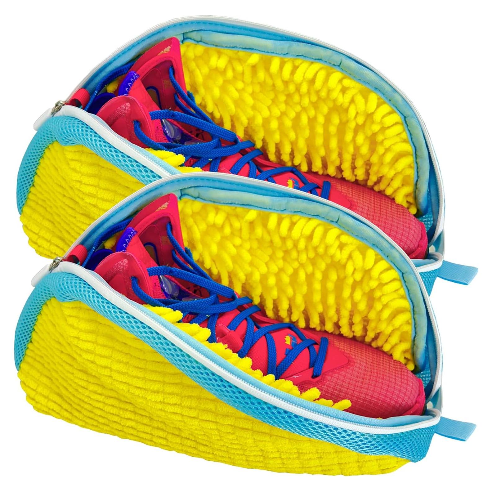 Bolsa de Lavado de Zapatos KISYONGUS Amarillo 2 Paquete