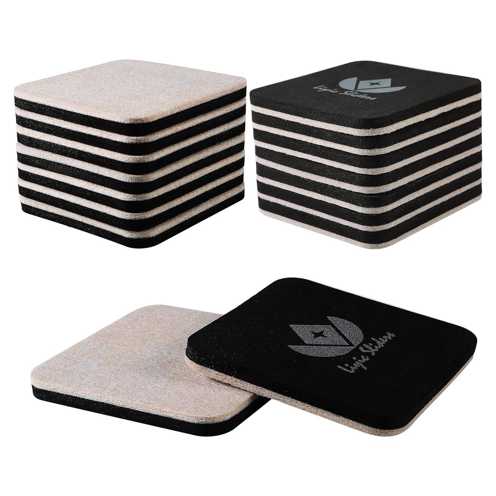 Deslizadores de Fieltro Cuadrados Liyic 10 cm para Muebles