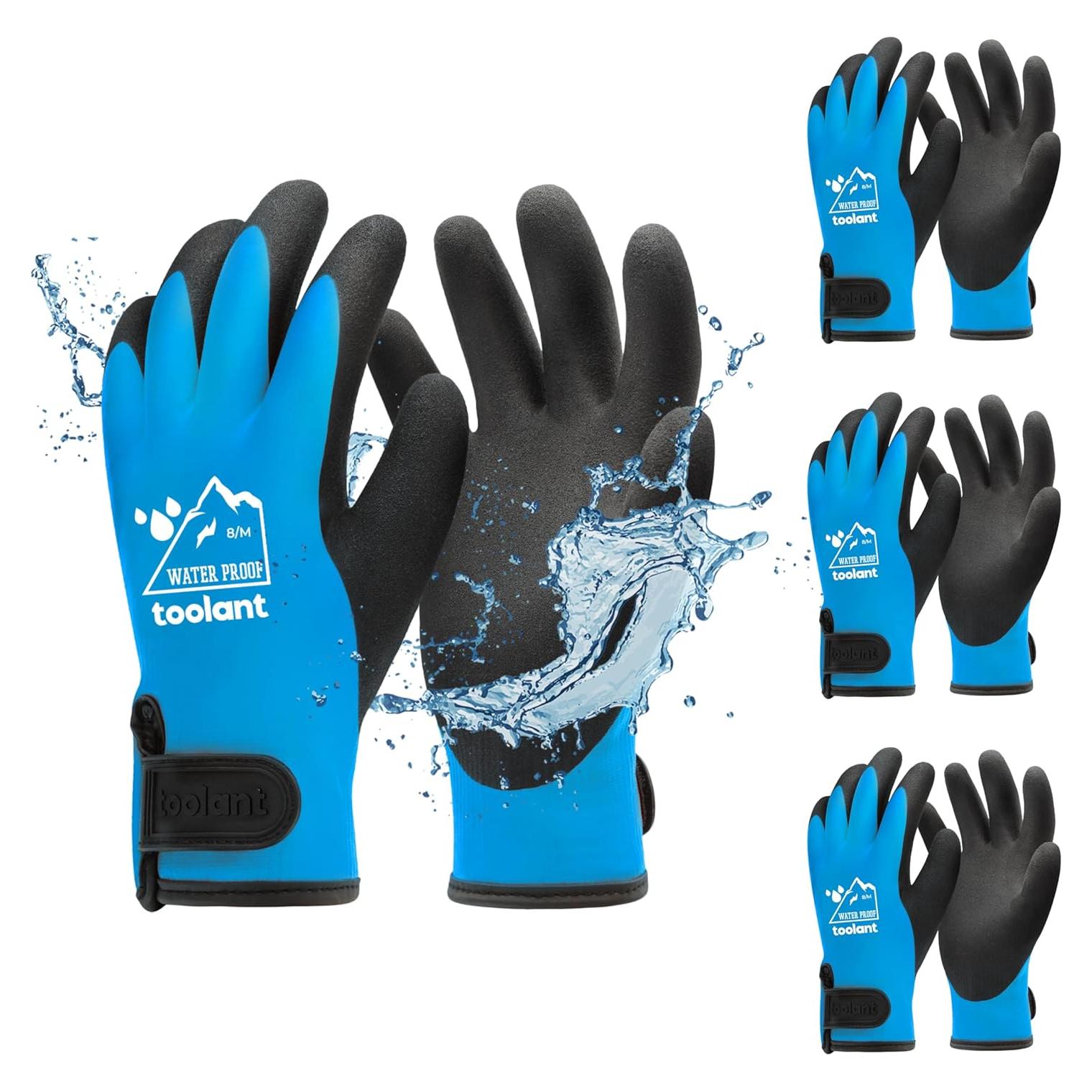 Guantes Impermeables Toolant Medianos 3 Pares Térmicos