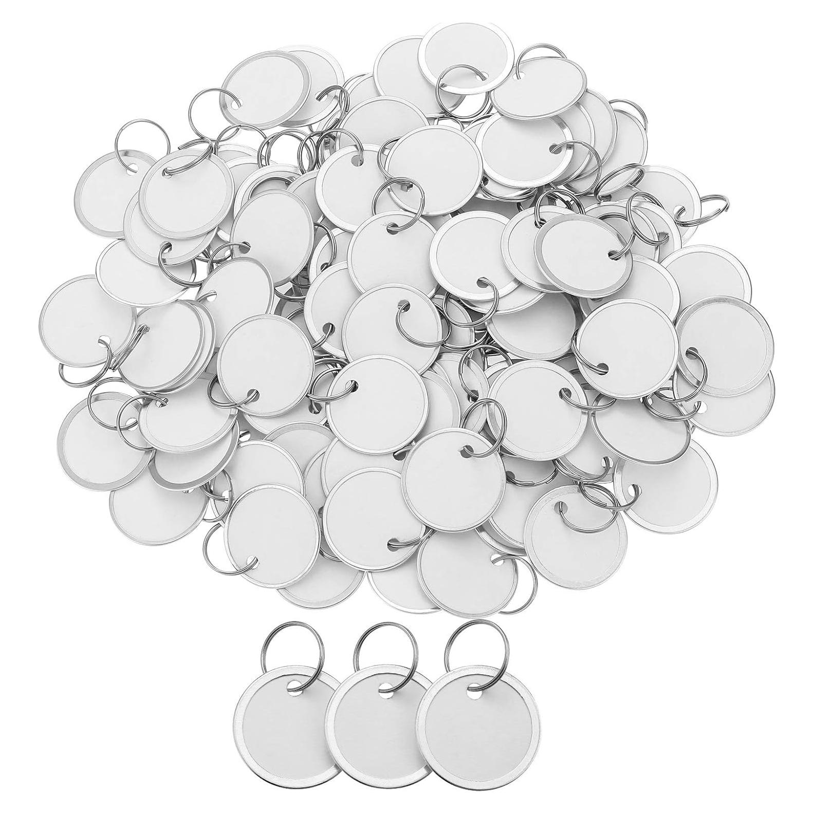 Etiquetas de Llave Zonon 150 Piezas Redondas 3.18 cm Metal