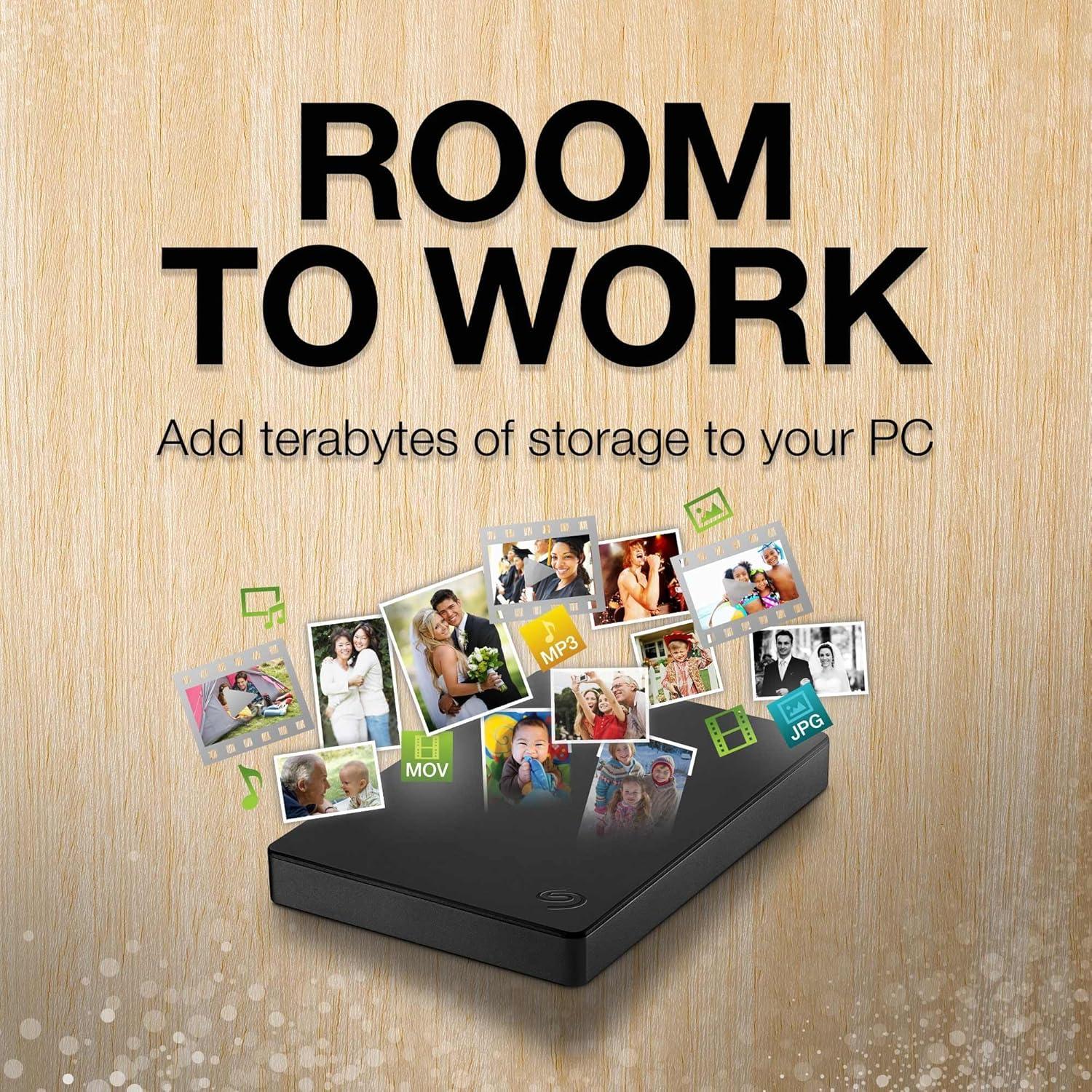 Disco Duro Externo Seagate 2TB USB 3.0 para PC y Mac