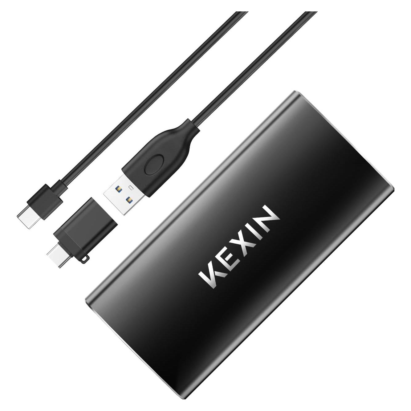 KEXIN Disco Duro SSD Externo 256GB USB 3.1 Portátil