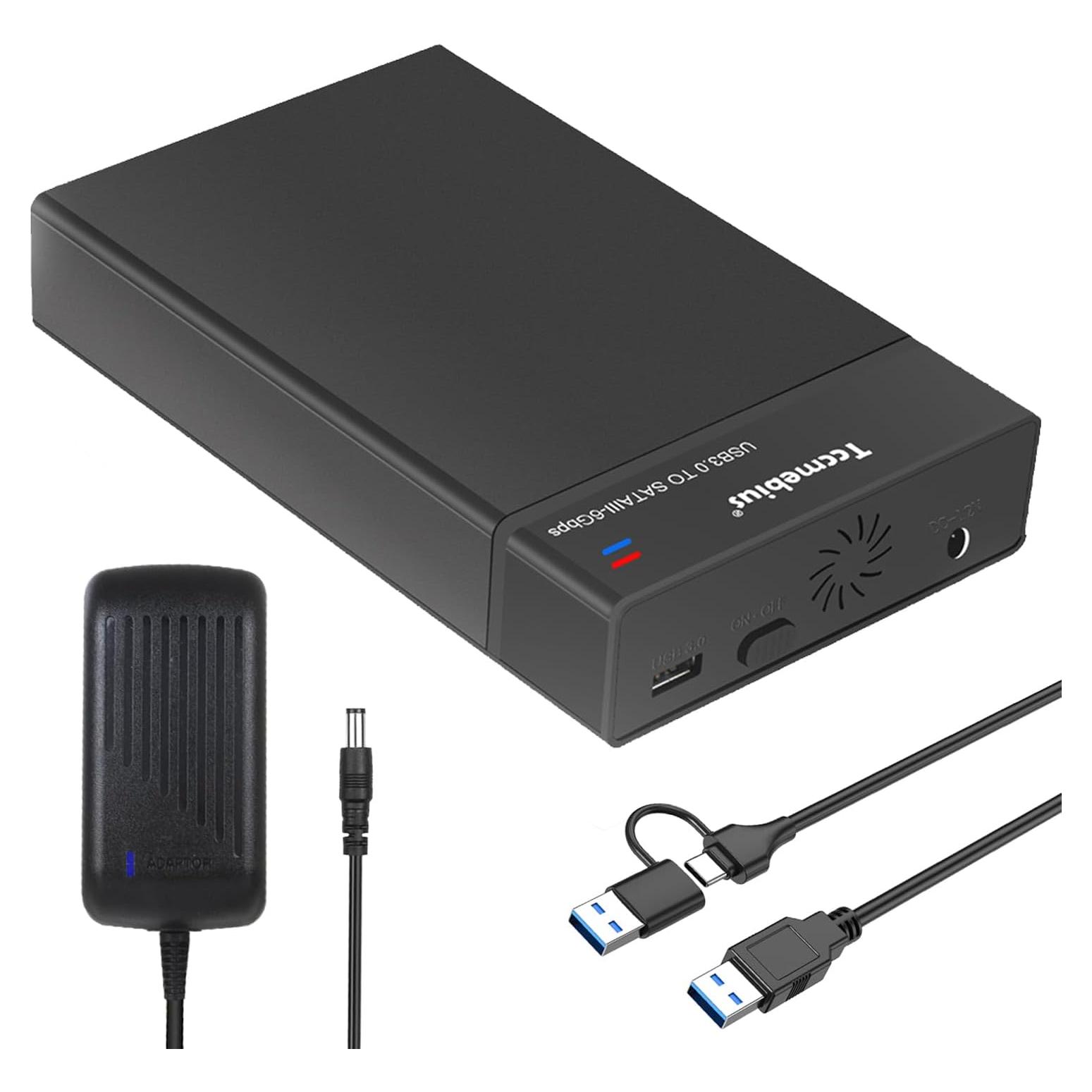 Estación de Acoplamiento Tccmebius TCC-S8 para HDD/SSD SATA 2.5/3.5" hasta 22TB