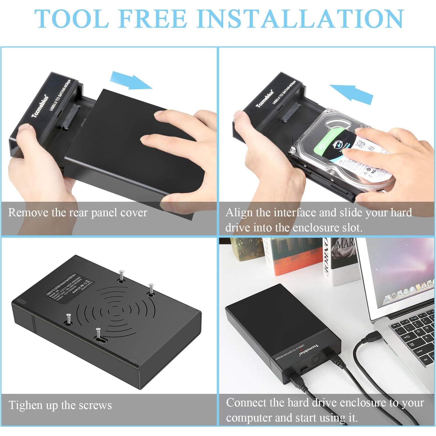 Estación de Acoplamiento Tccmebius TCC-S8 para HDD/SSD SATA 2.5/3.5" hasta 22TB