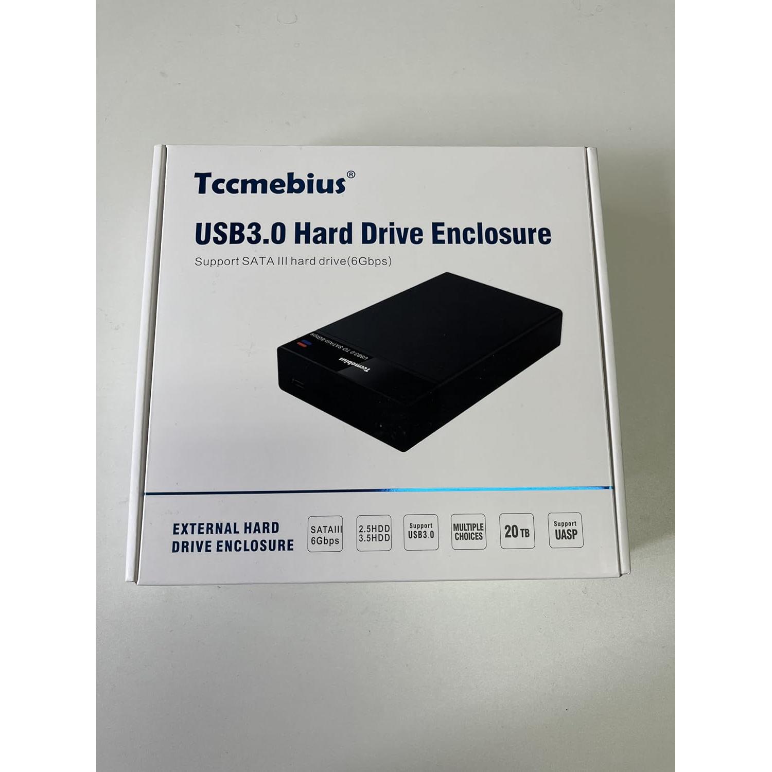 Estación de Acoplamiento Tccmebius TCC-S8 para HDD/SSD SATA 2.5/3.5" hasta 22TB