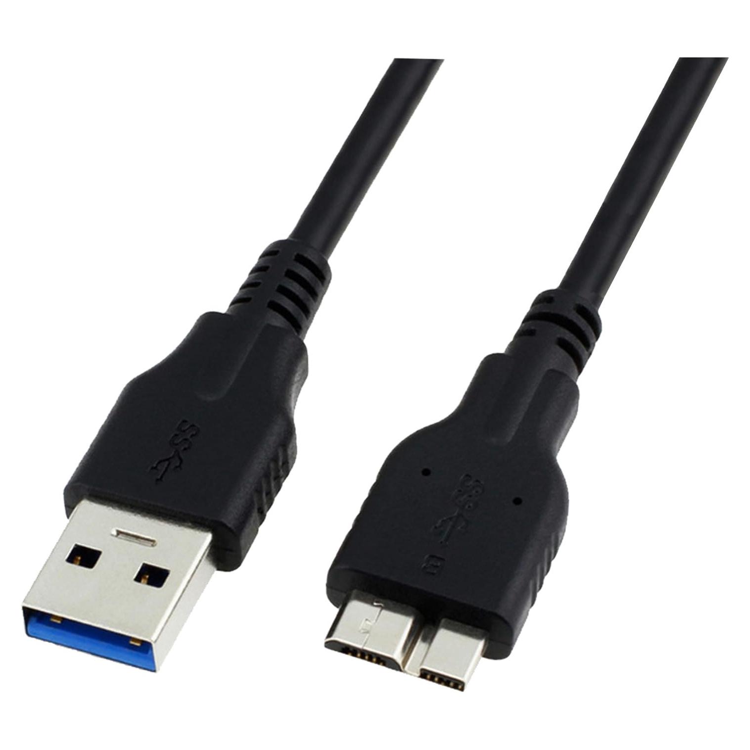 Cable USB 3.0 A a Micro B 1 Metro Negro - Alta Velocidad