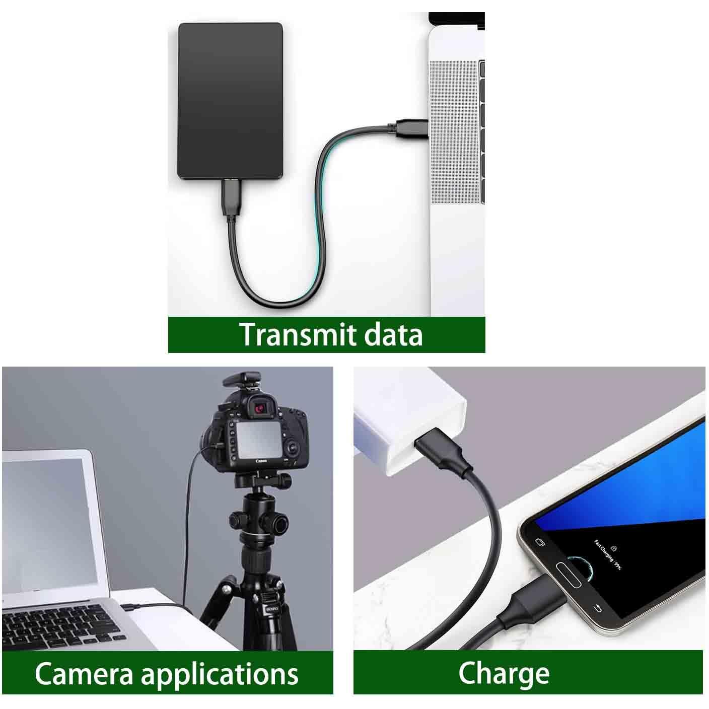 Cable USB 3.0 A a Micro B 1 Metro Negro - Alta Velocidad