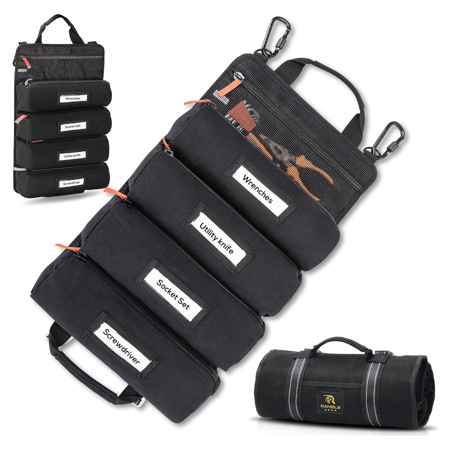 Bolsa de Herramientas Enrollable RAMBLE GEAR - 4 Bolsillos
