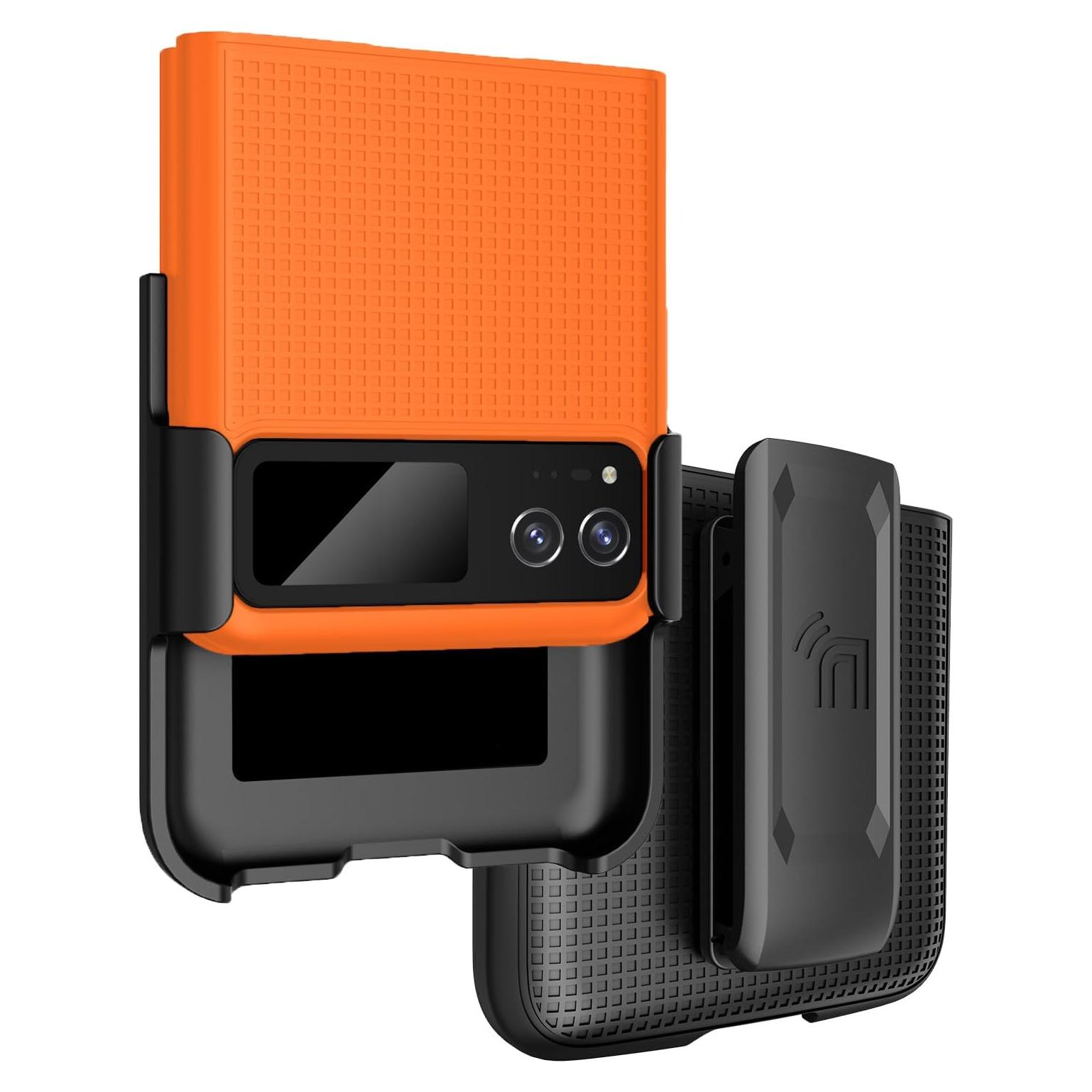 Funda Dura Slim para Motorola RAZR 2023 Nakedcellphone Naranja