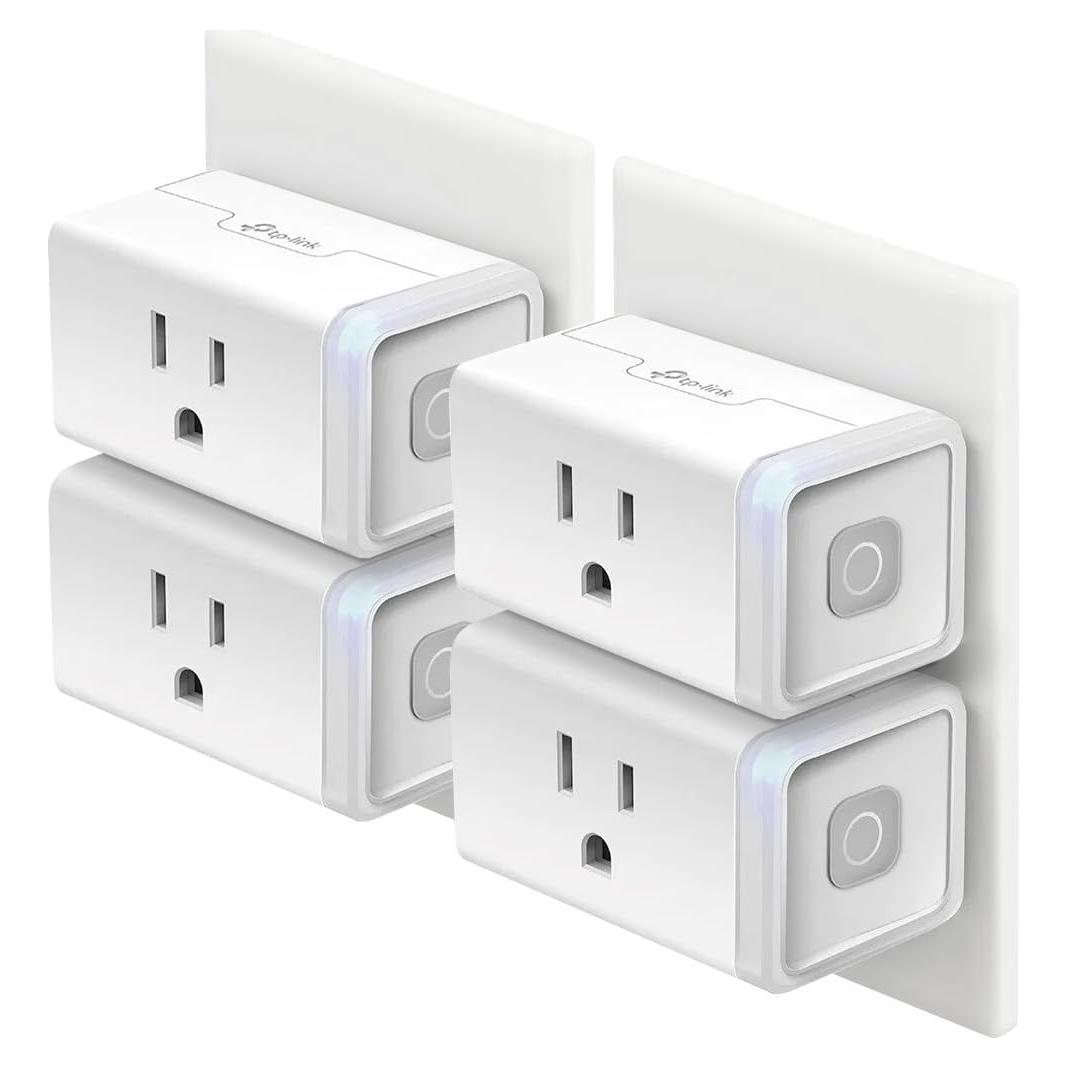 Enchufe Inteligente Kasa HS103P4, Control Wi-Fi, 4 Piezas