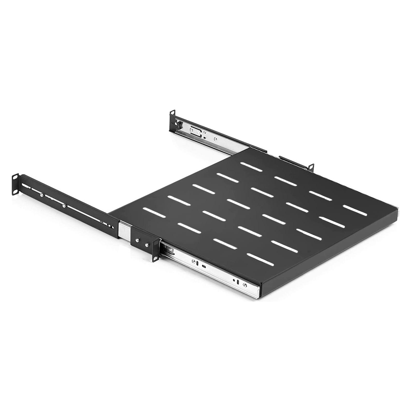 Estante Deslizante 1U Tedgetal para Rack 19" Ajustable 35.56-55.88 cm