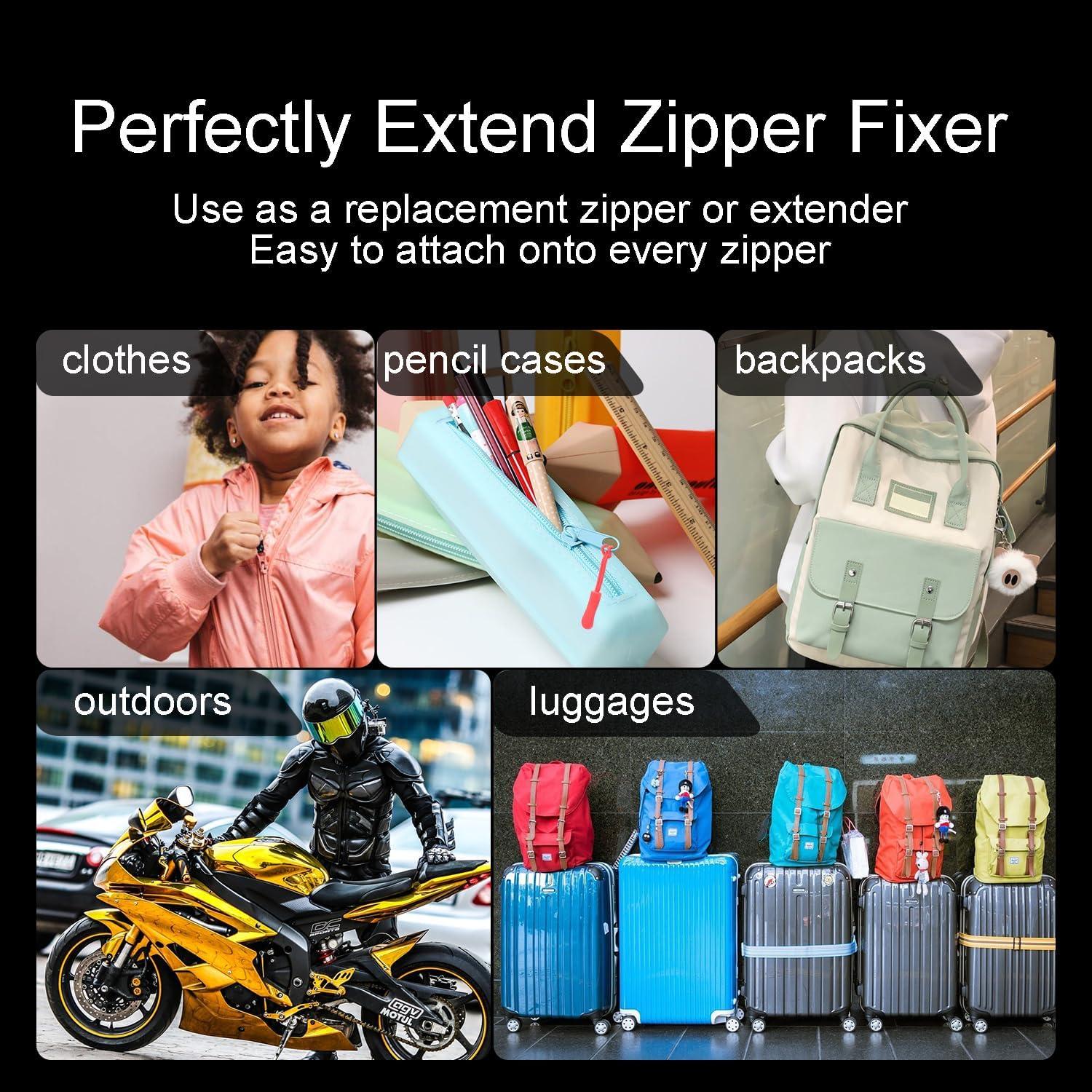 CooBigo 12 Pack Tiradores de Cremallera Rojos - Antideslizantes