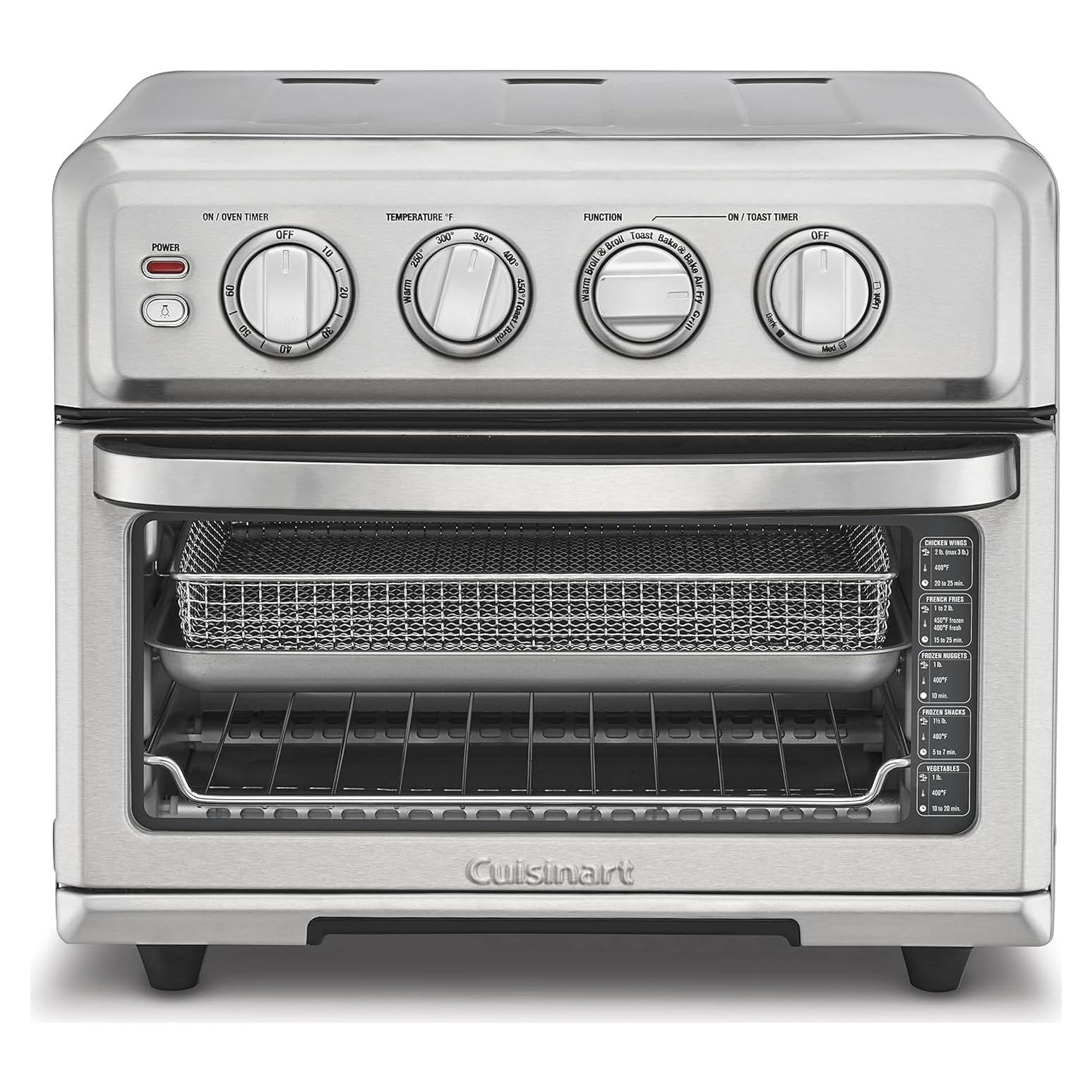 Horno Tostador Cuisinart TOA-70 8-en-1 Freidora de Aire 1800W