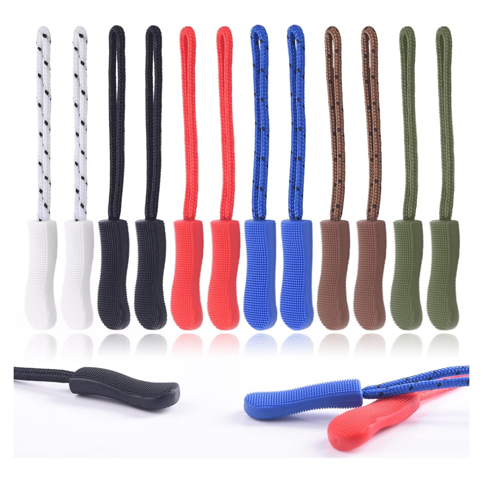 CooBigo 12 Tiradores de Cremallera Color Oscuro - Reemplazo