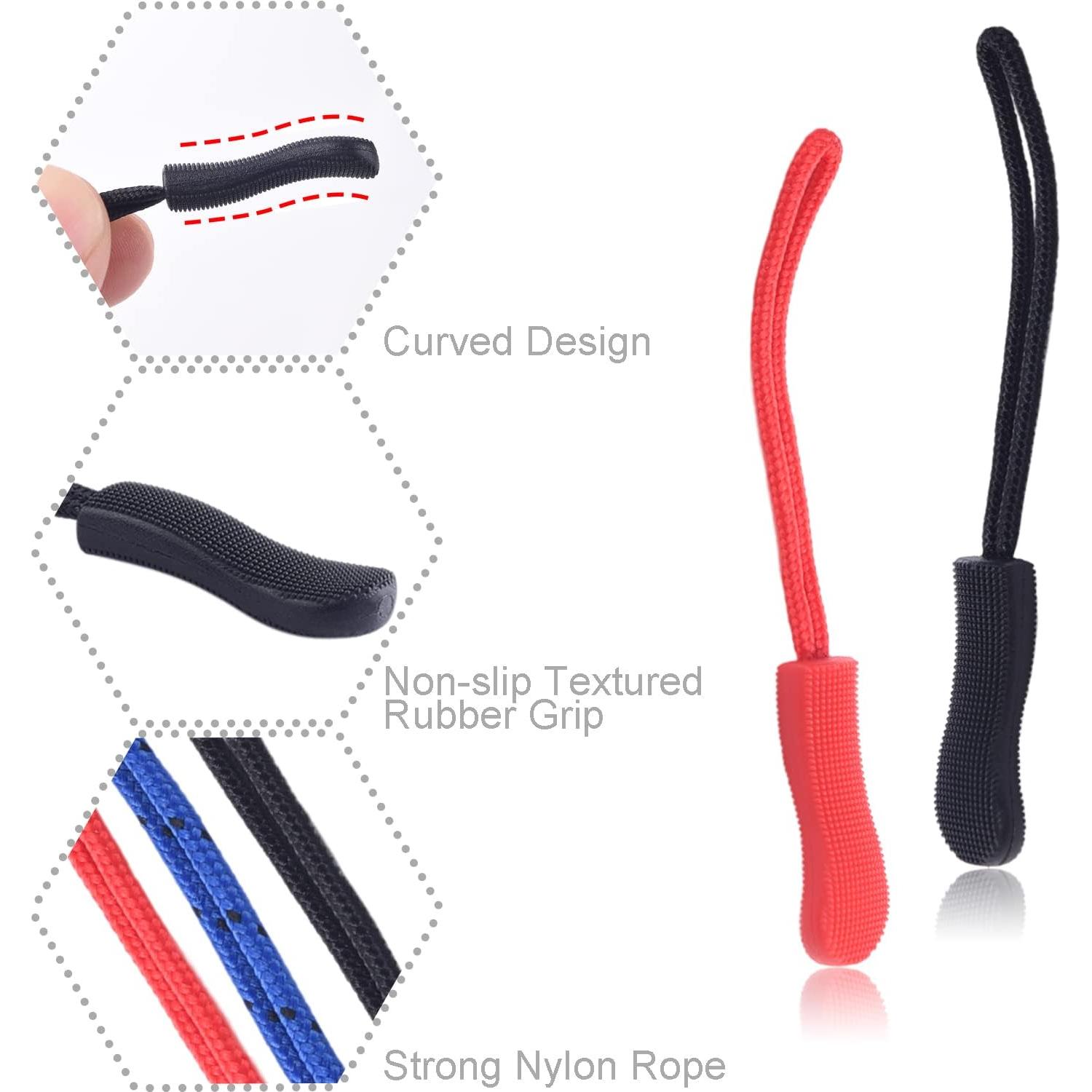 CooBigo 12 Tiradores de Cremallera Color Oscuro - Reemplazo