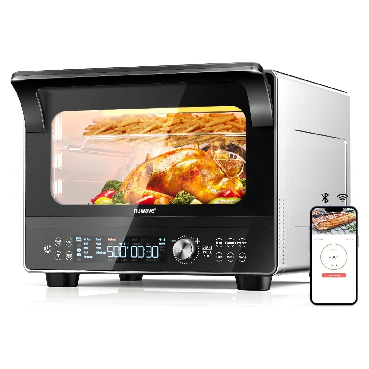 Horno Inteligente Nuwave iQ360 34L 1800W 20-en-1 Negro