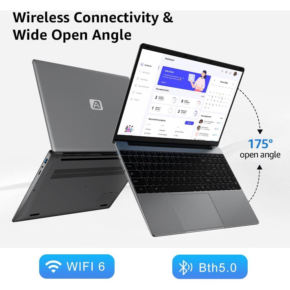 Computadora portátil CFVOCUY 15.6 FHD, 12GB RAM, 512GB SSD