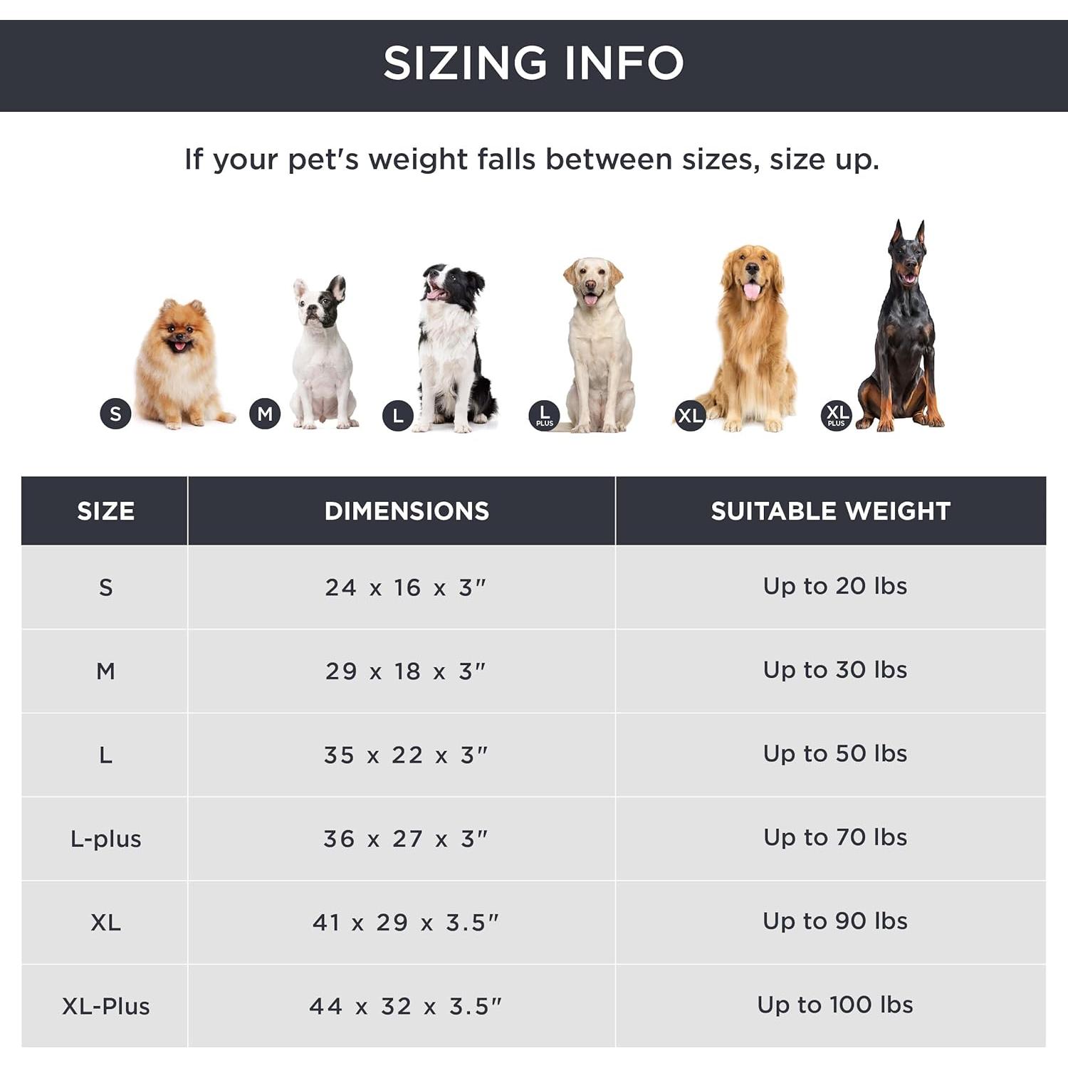 Cama Ortopédica para Perros Bedsure Grande Espuma Viscoelástica