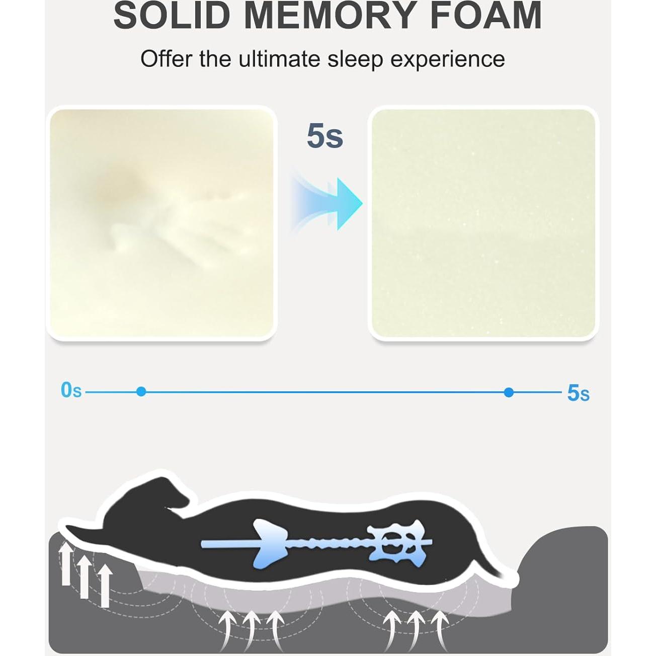 Cama Ortopédica para Perros JOYELF XL de Espuma Viscoelástica