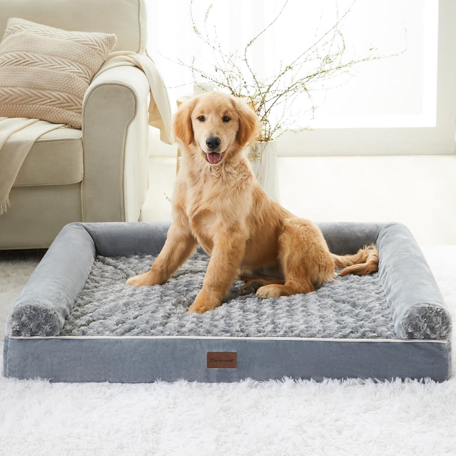 Cama Ortopédica para Perros Grandes BFPETHOME Impermeable