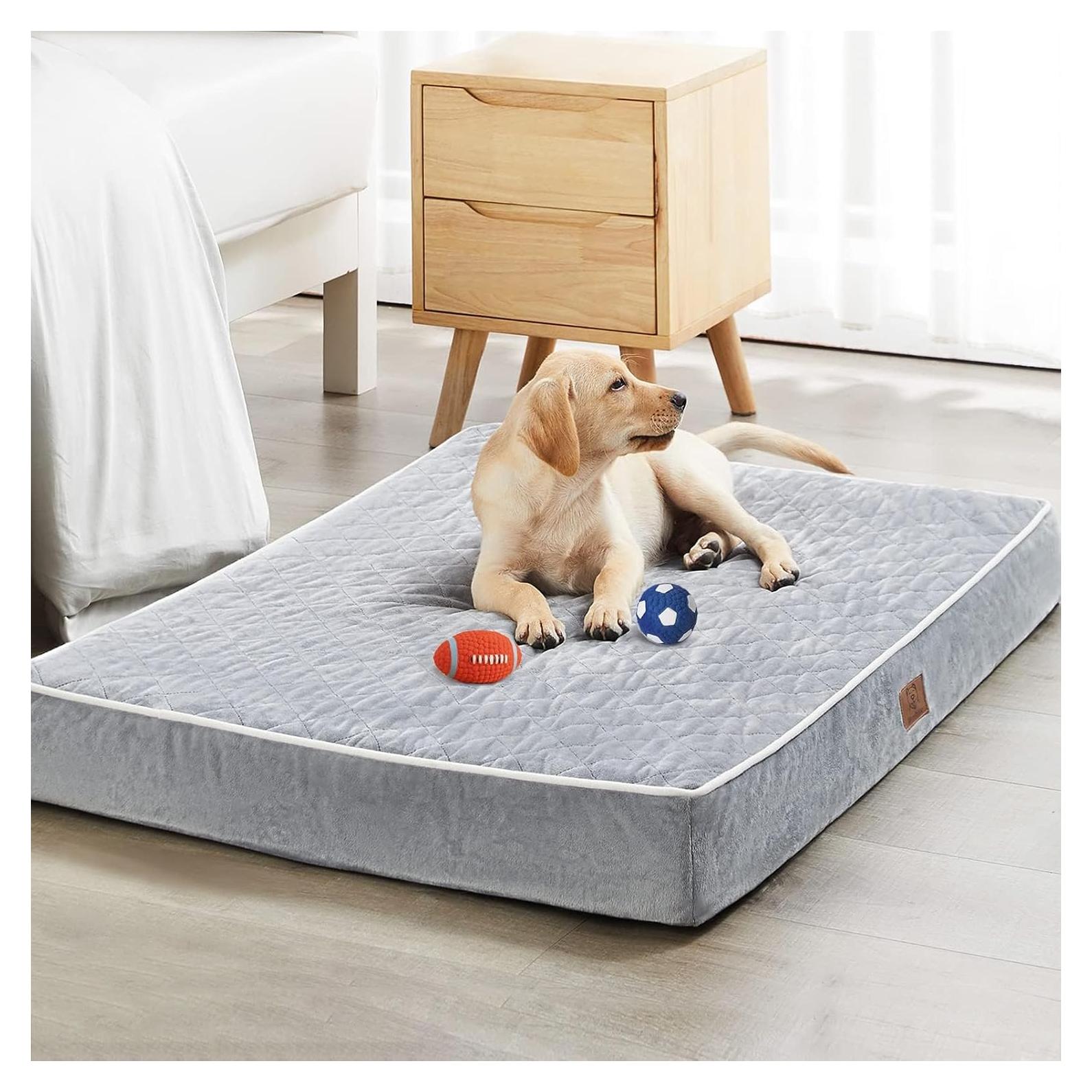 Cama ortopédica para perros WNPETHOME XL impermeable 106.68x76.2cm