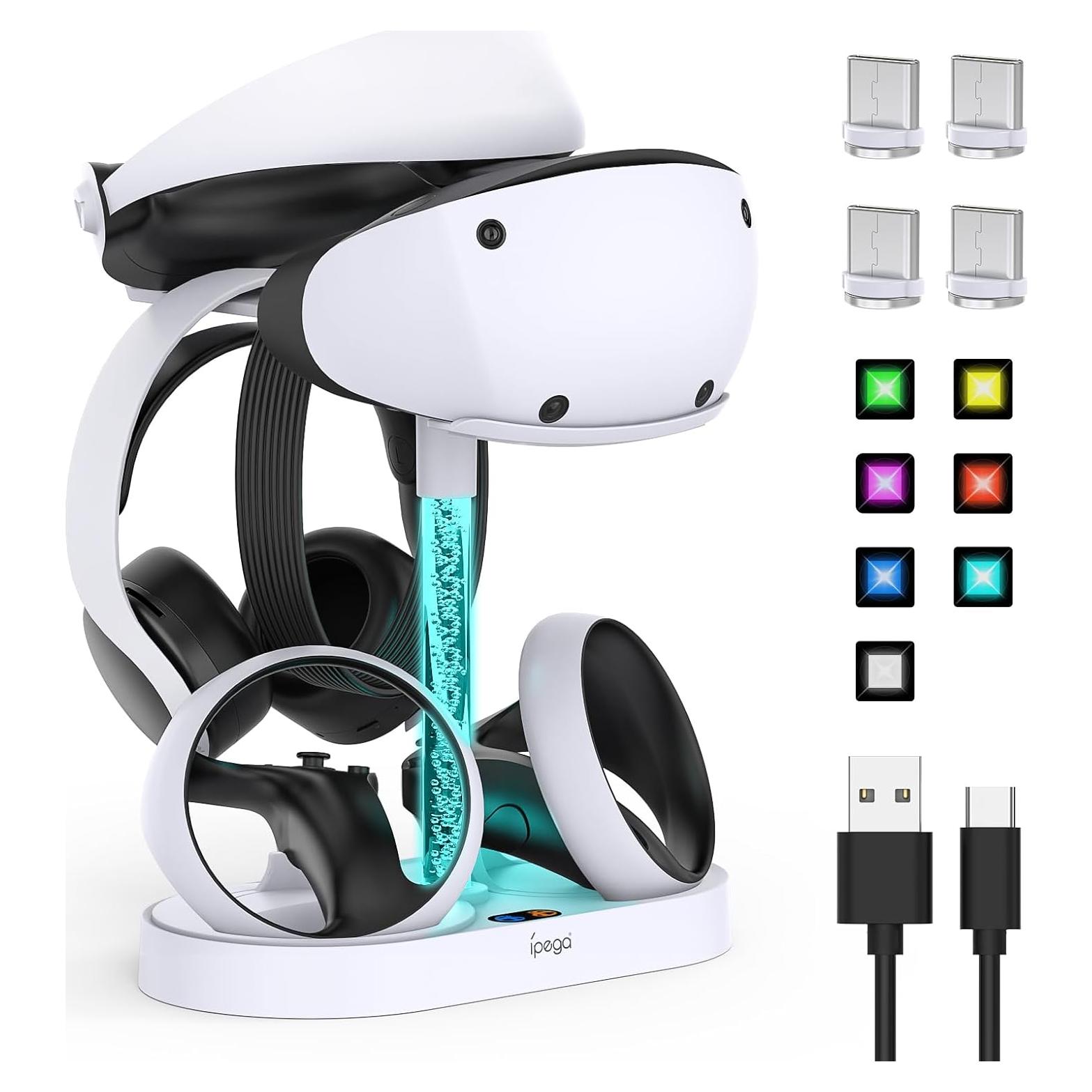 Soporte de Carga FastSnail para PS VR2 con Luz RGB