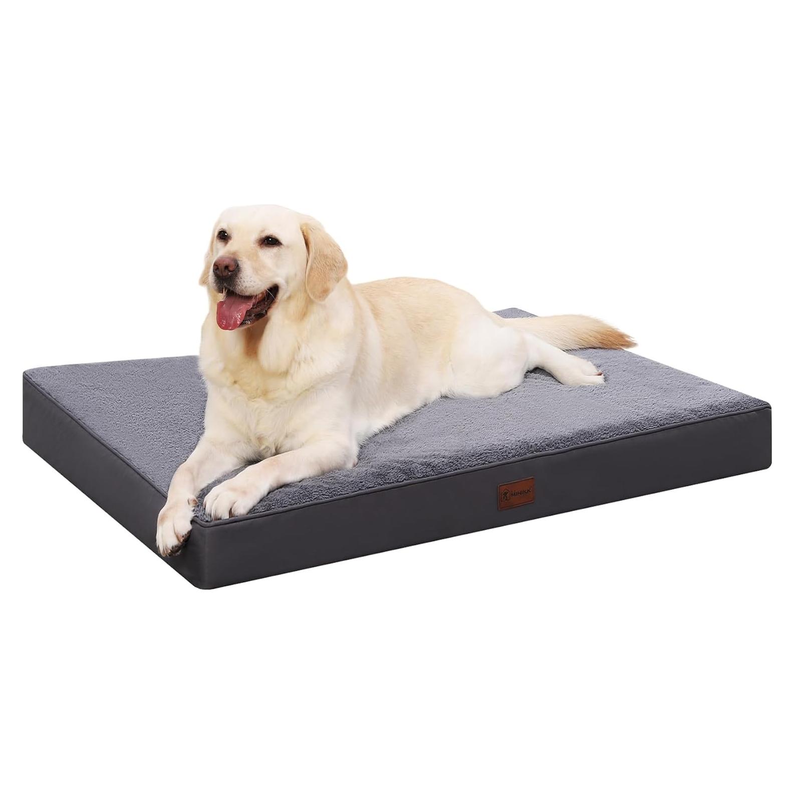 Cama Ortopédica para Perros MIHIKK 89x56cm Impermeable Gris