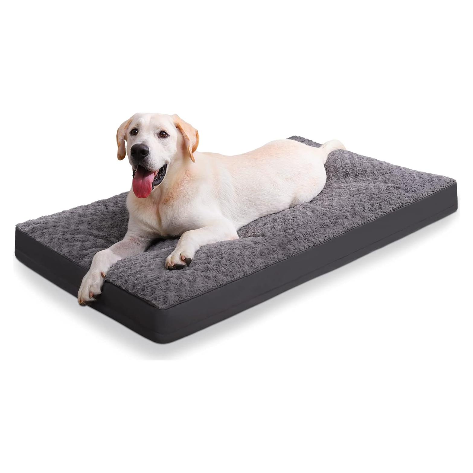 Cama para Perros Ortopédica KSIIA 89x56cm Impermeable Gris